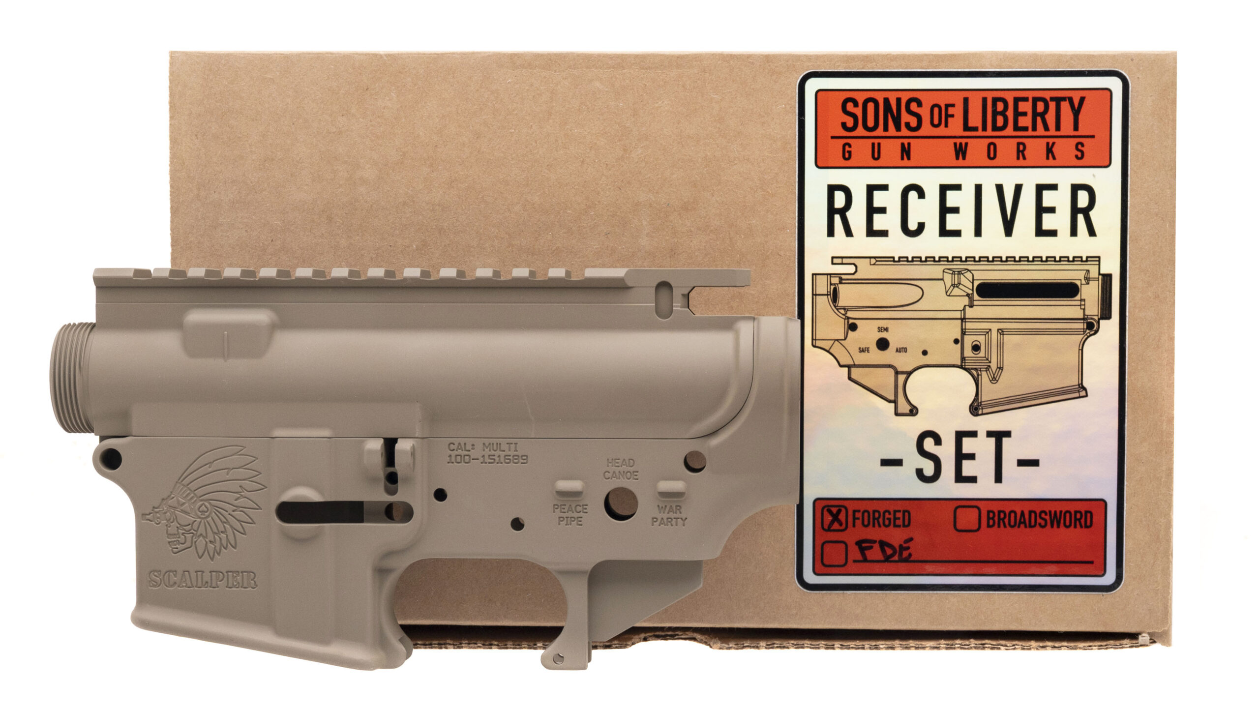 (SN 100-151689) SOLGW Scalper Stripped Receiver Set Multi-Cal (NGZ5834) NEW
