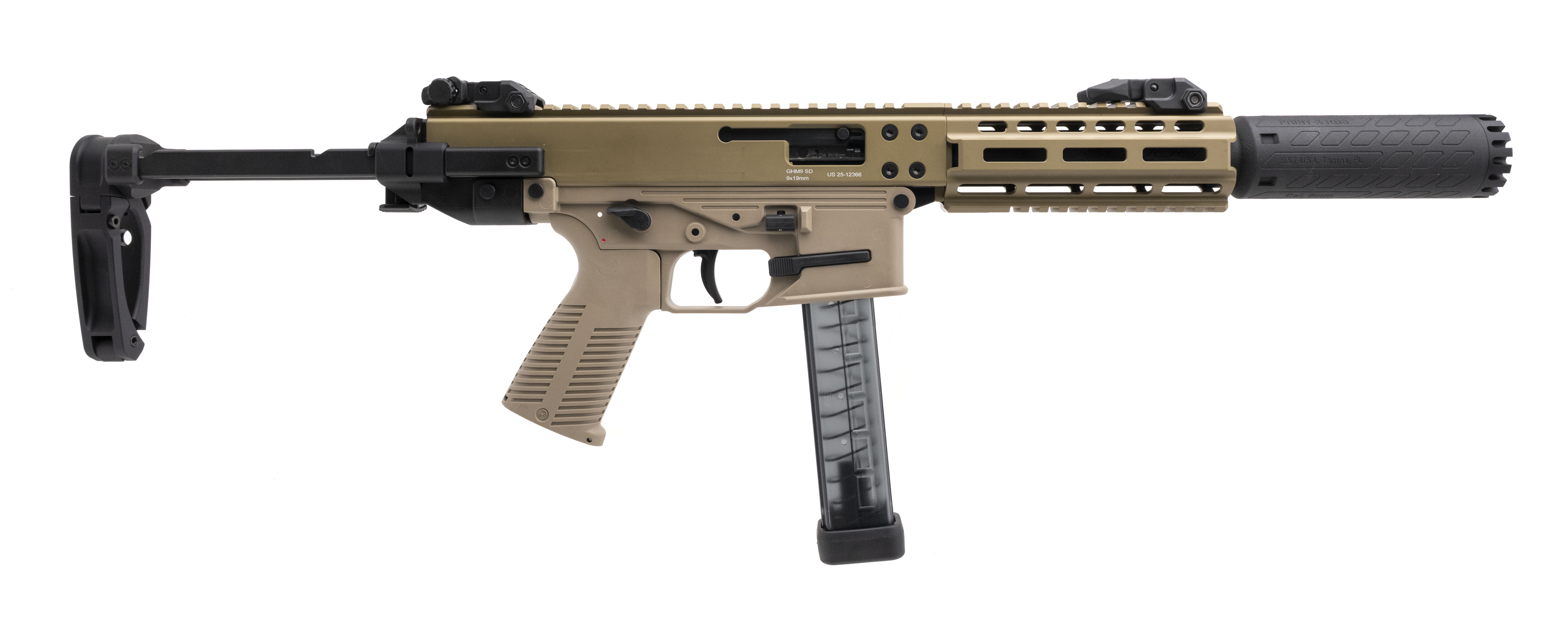(SN: US25-12366) B&T Limited Edition GHM9 SD Integrally Suppressed Pistol 9mm (NGZ5887) NEW