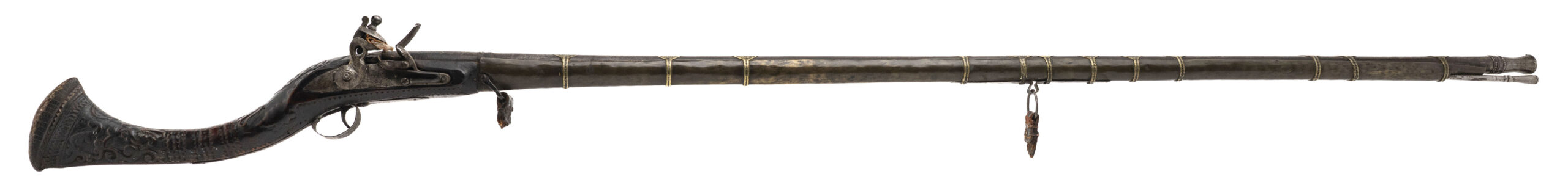 Beautiful Afghan Jezail Flintlock musket .60 caliber (AL10257)