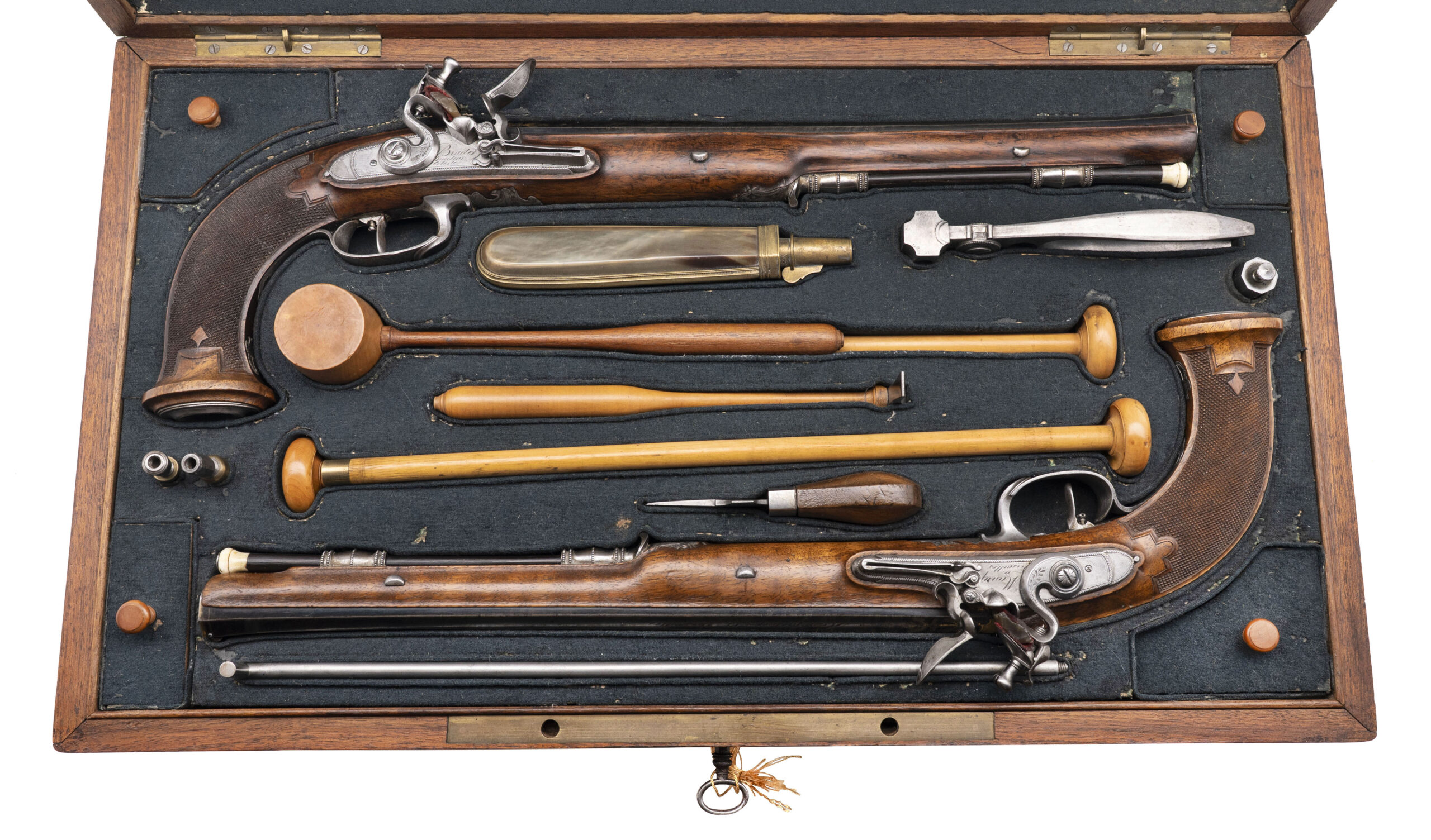 Beautiful Cased Set of Boutet Pistols Presented to Francois Christophe De Kellerman Duke of Valmy (AH9042)  