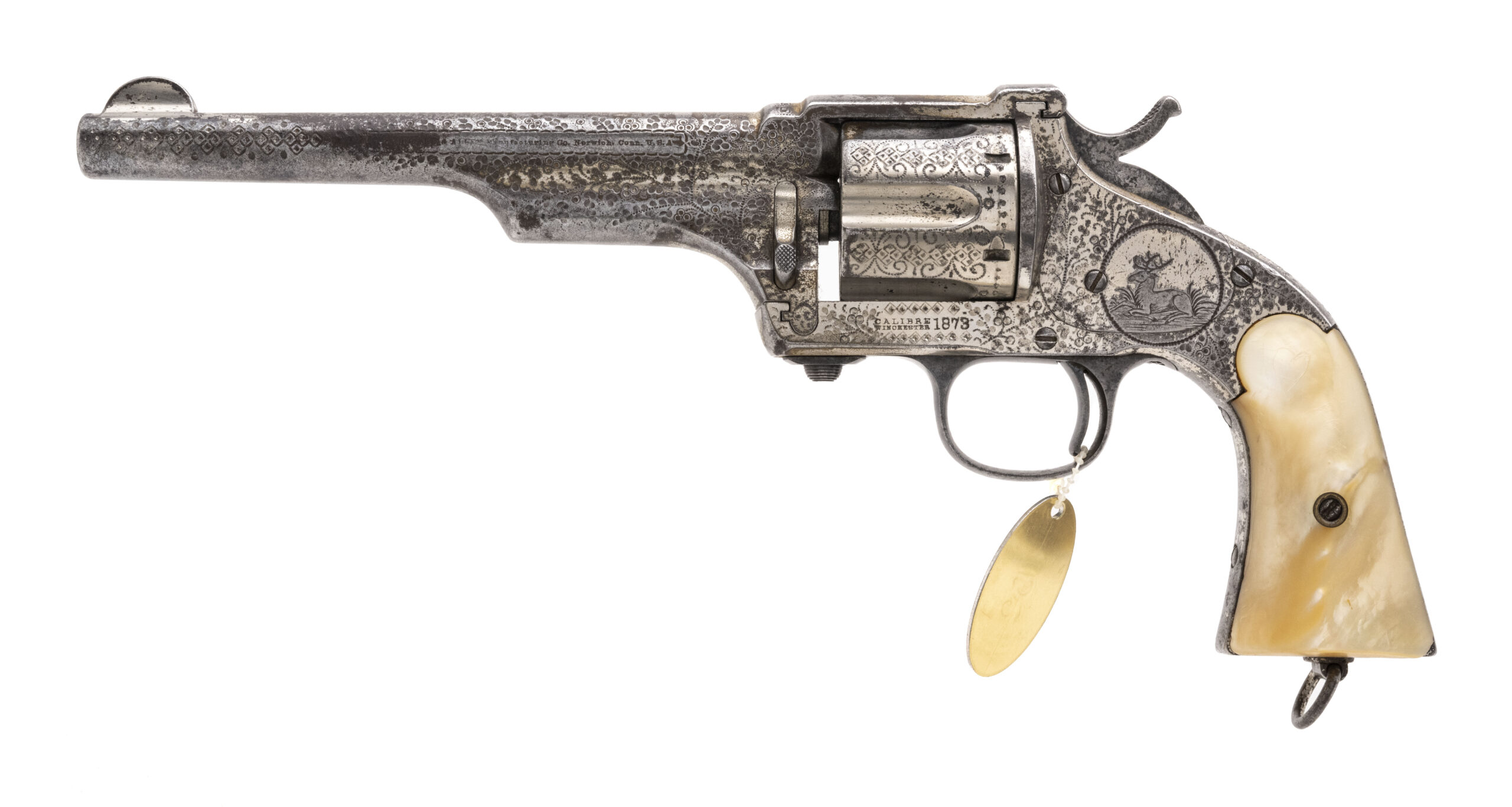 Factory Engraved Merwin & Hulbert Large frame Top strap Single Action revolver .44-40 (AH9011) Consignment