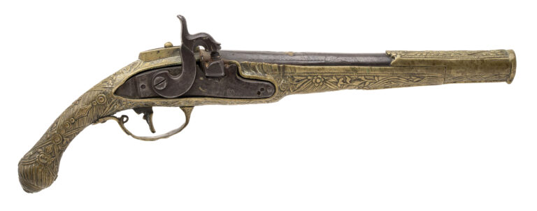 Greek Metal stock pistol converted to percussion .62 caliber