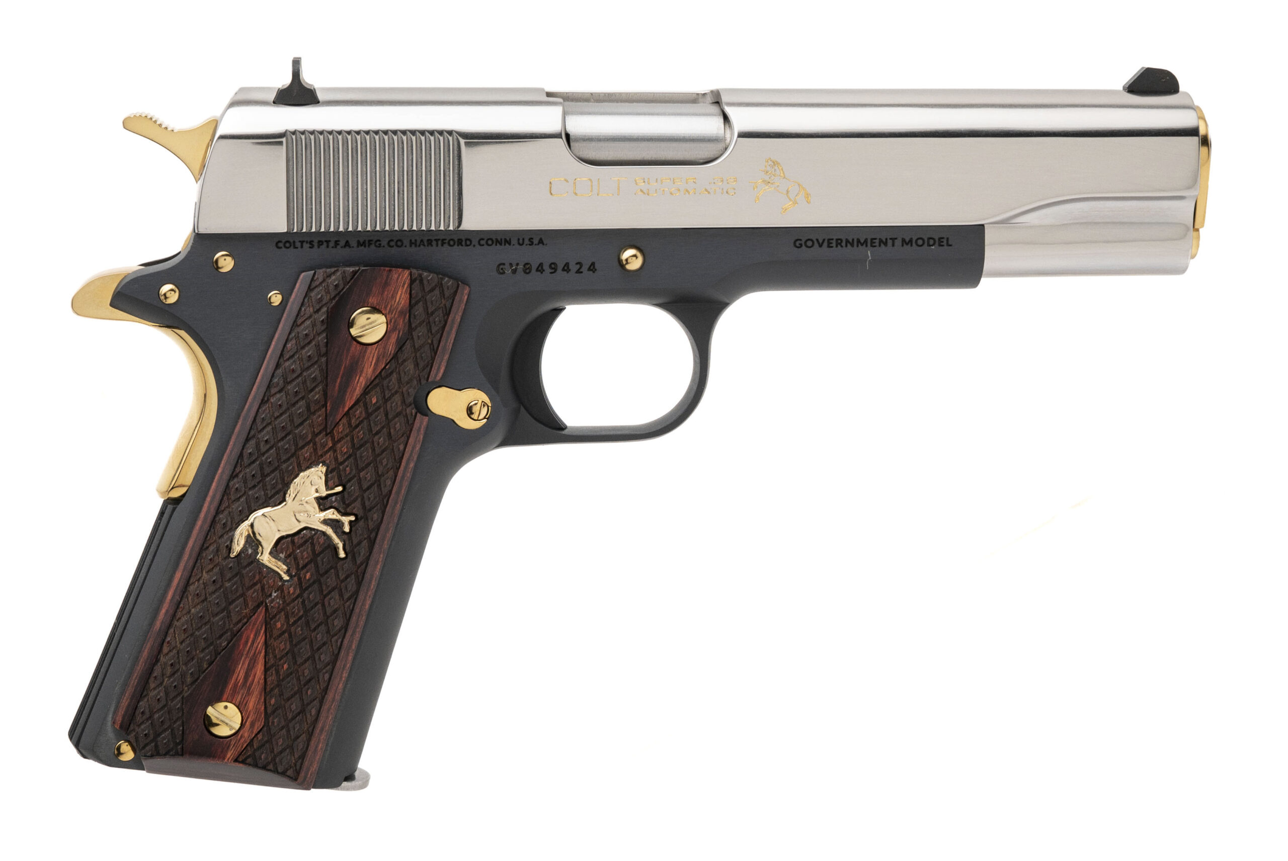 Colt Government CNC Custom "El Caballero" Pistol .38 Super (C21007)