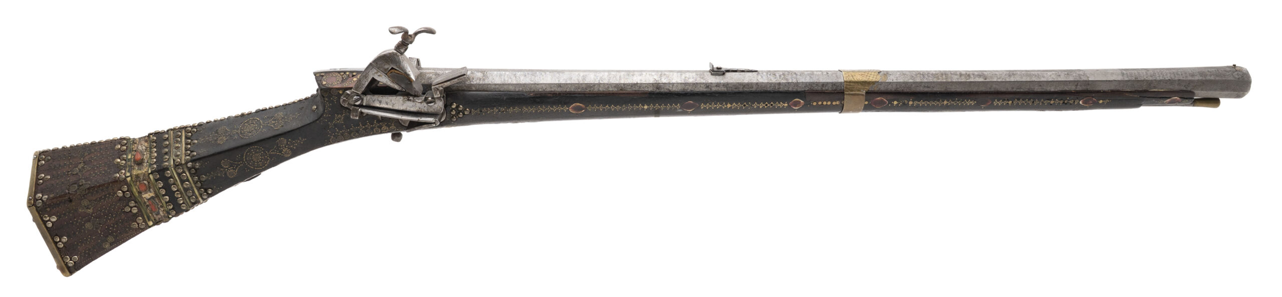 Ornate Ottoman/Turkish Miquelet Rifled Carbine, .76 Caliber (AL5841)
