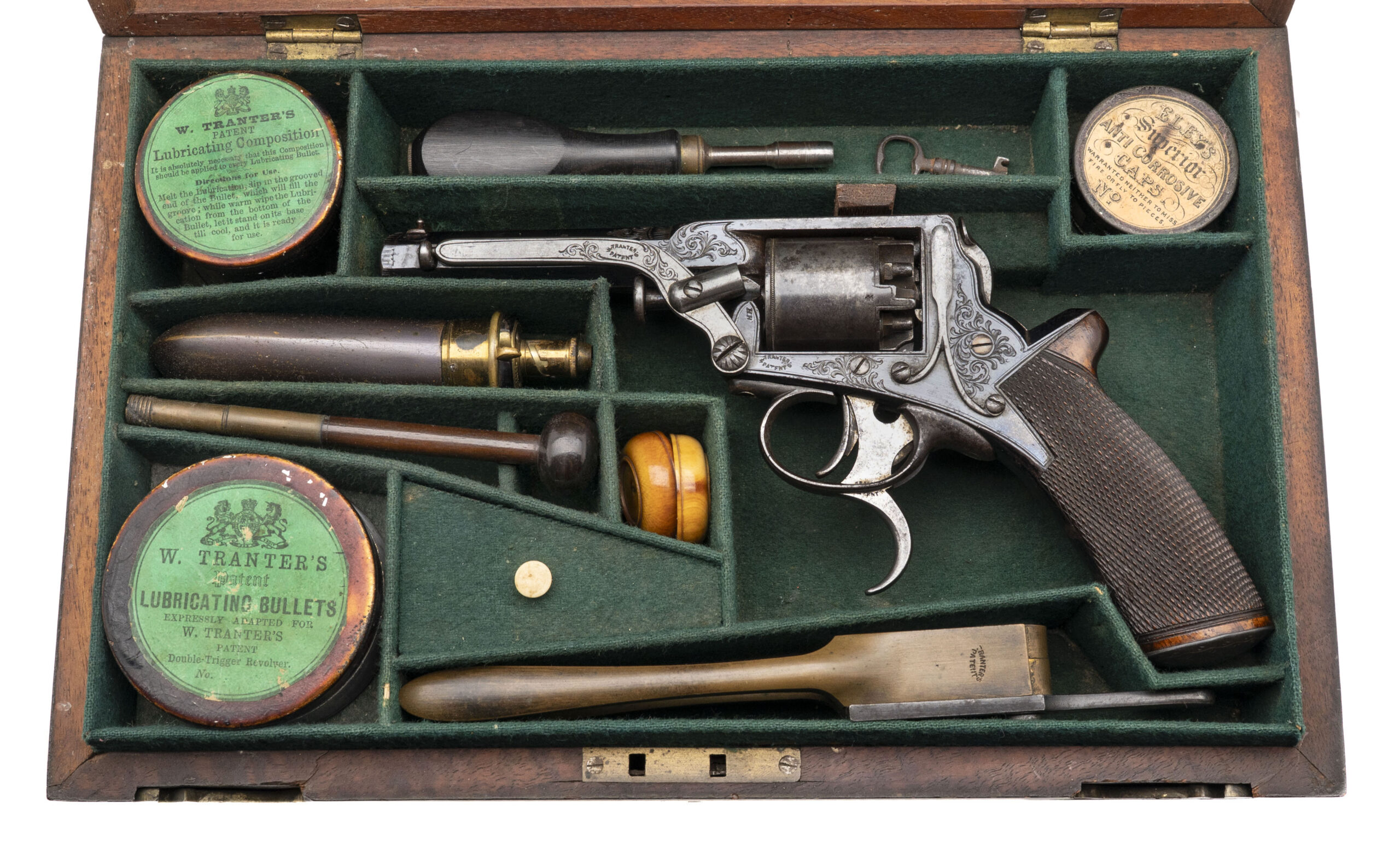 Cased Scarce A. B. Griswold New Orleans Marked Tranter Revolver (AH8771) 