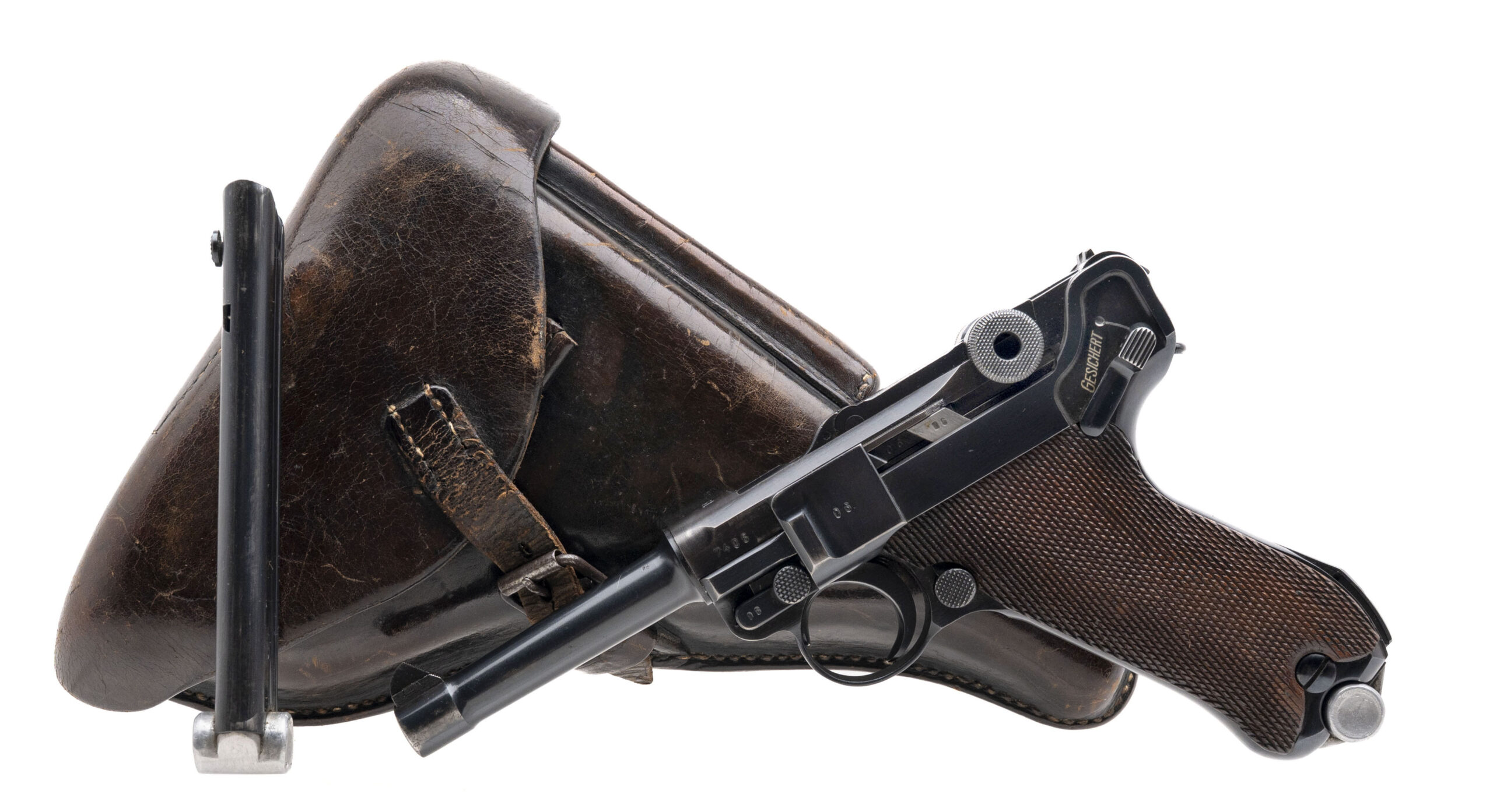 Mauser S/42 1937 Dated Luger with two Matching Magazines (PR70290) 