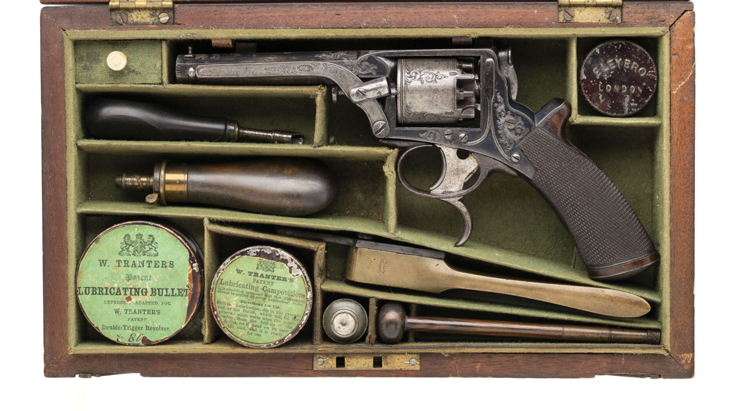 One of Four Known F. T. Guion New Orleans Marked Tranter Revolver (AH8770)
