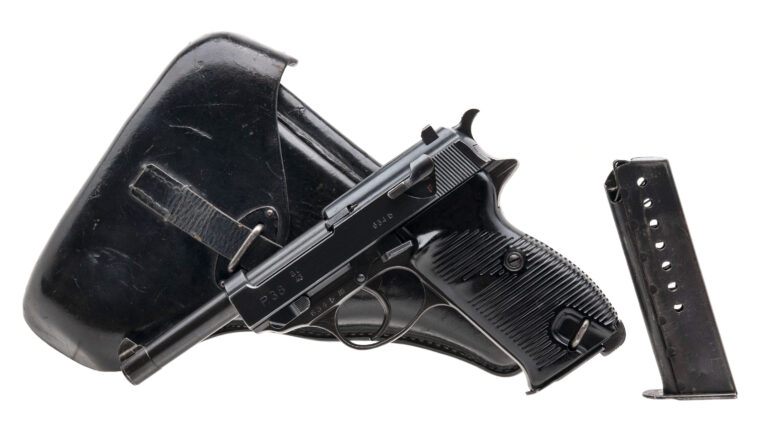 WWII German AC 43 Code Walther P.38 with SS marked holster 9mm