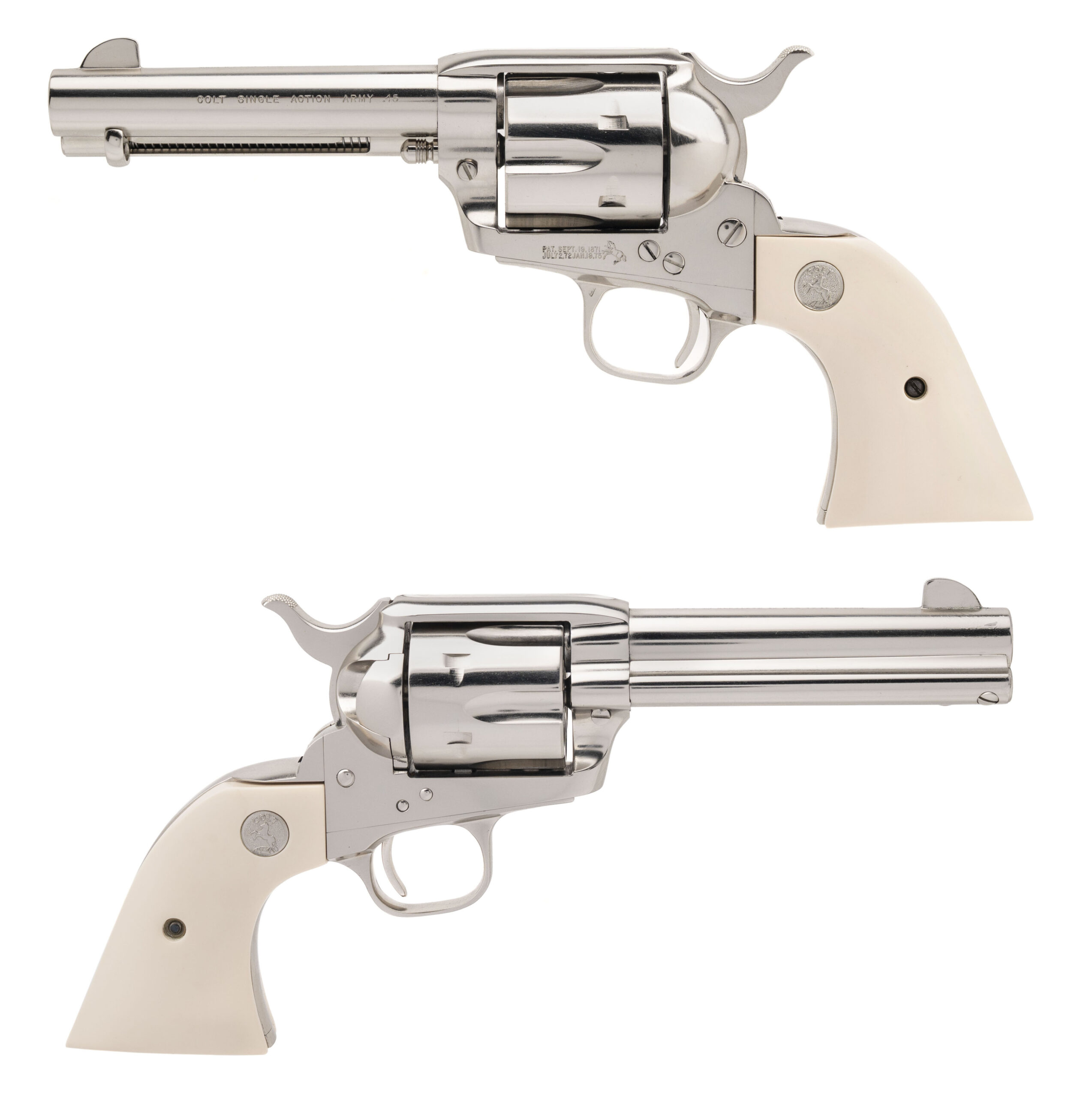 Consecutive Pair of Colt Single Action Army 3rd Gen Revolvers .45 LC (L2025-09005)