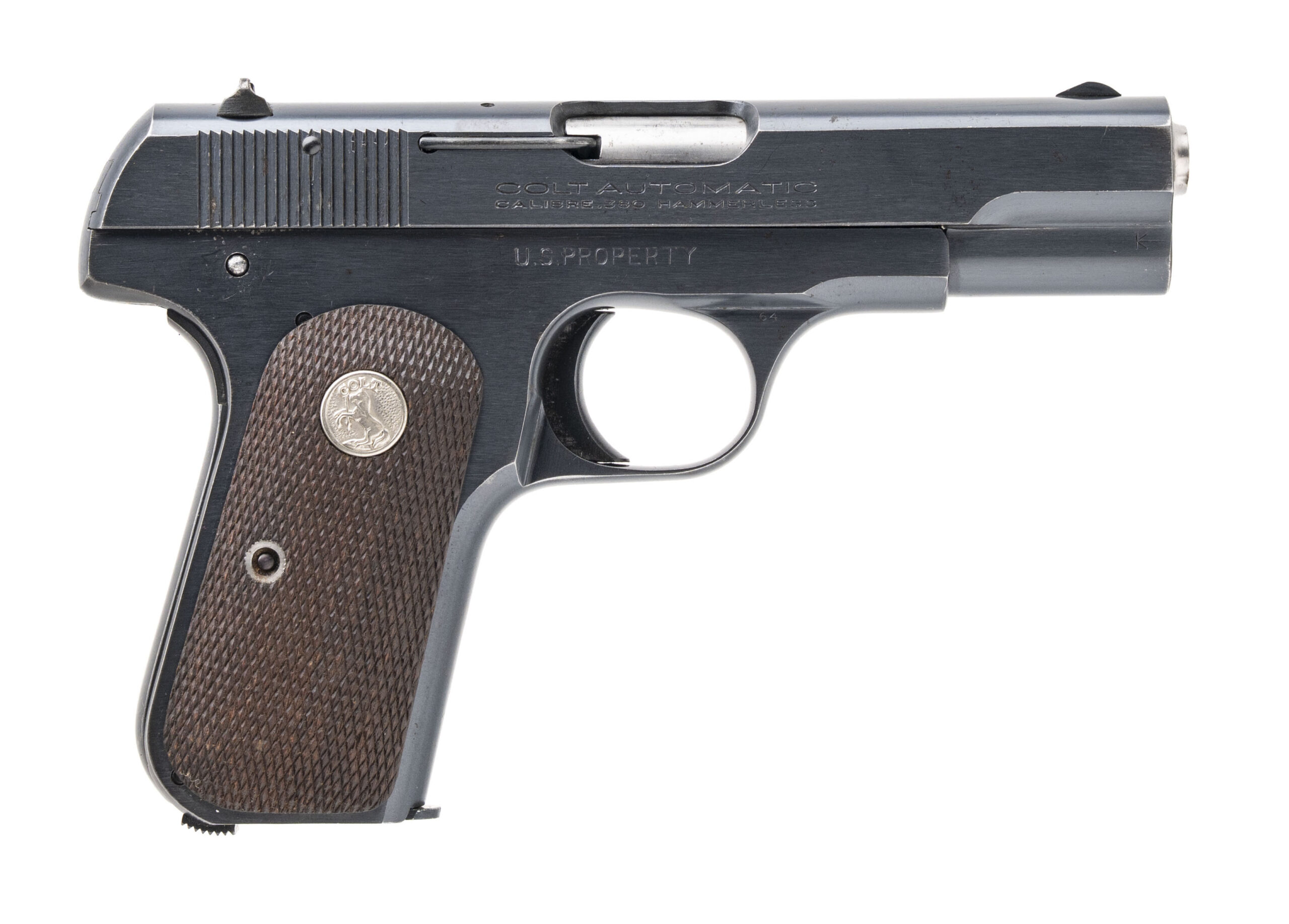 General Officer’s Colt 1908 380 Belonged to General Delmar Hall Dunton (L2025-08537) 