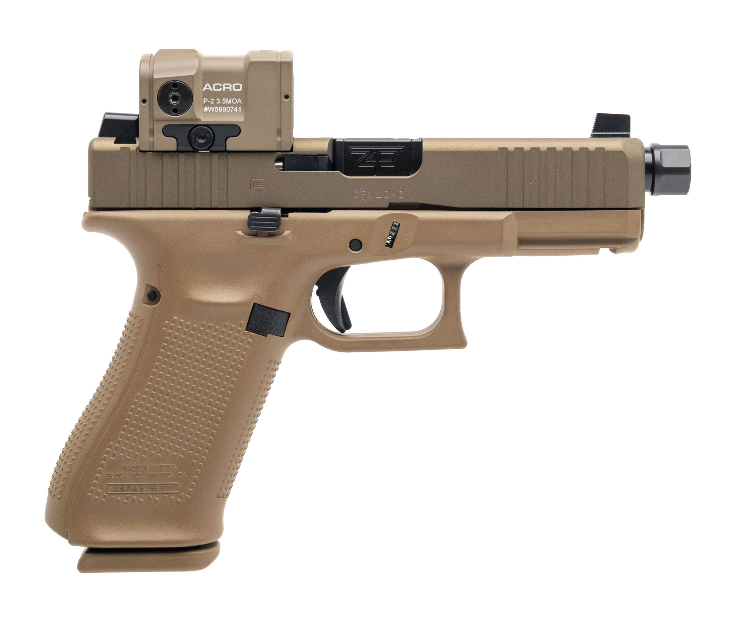 (SN: CFNL043) Glock 45 Gen. 5 MOS ACRO Pistol 9mm (L2025-09098)