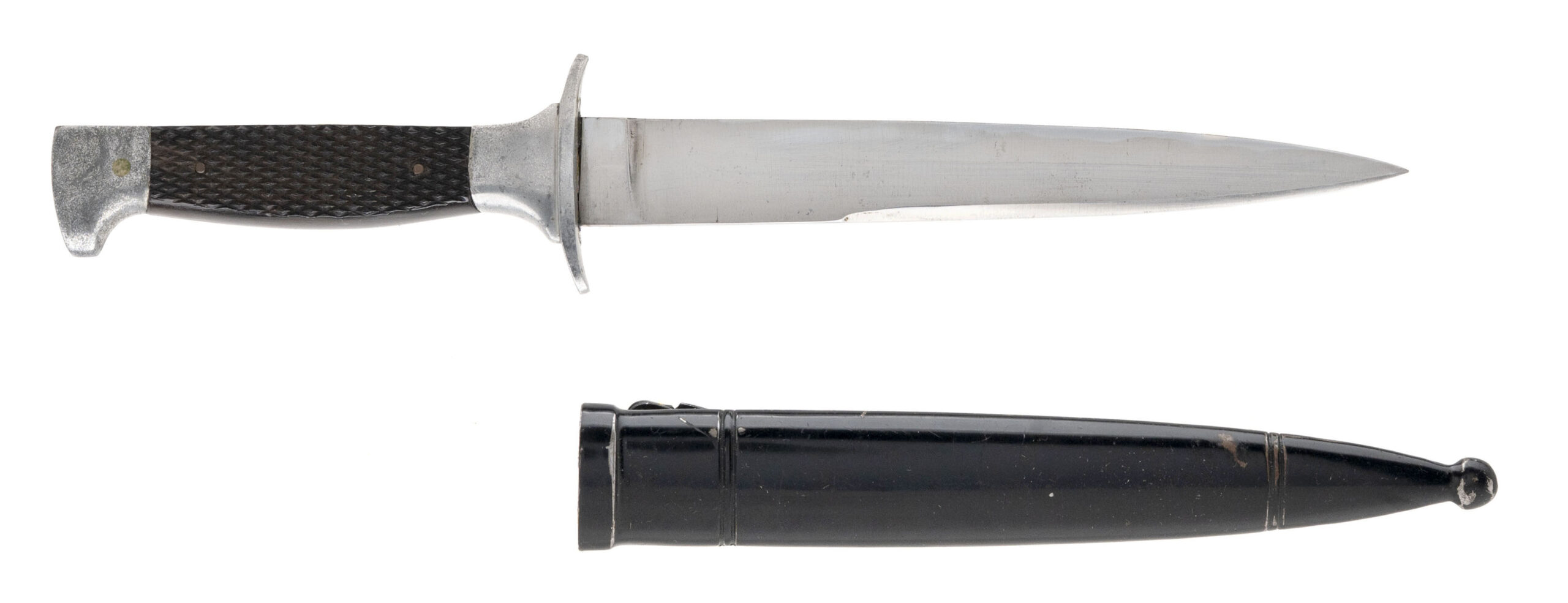 WW2 ITALIAN M1939 OFFICERS FIGHTING KNIFE W/SHEATH (50687)