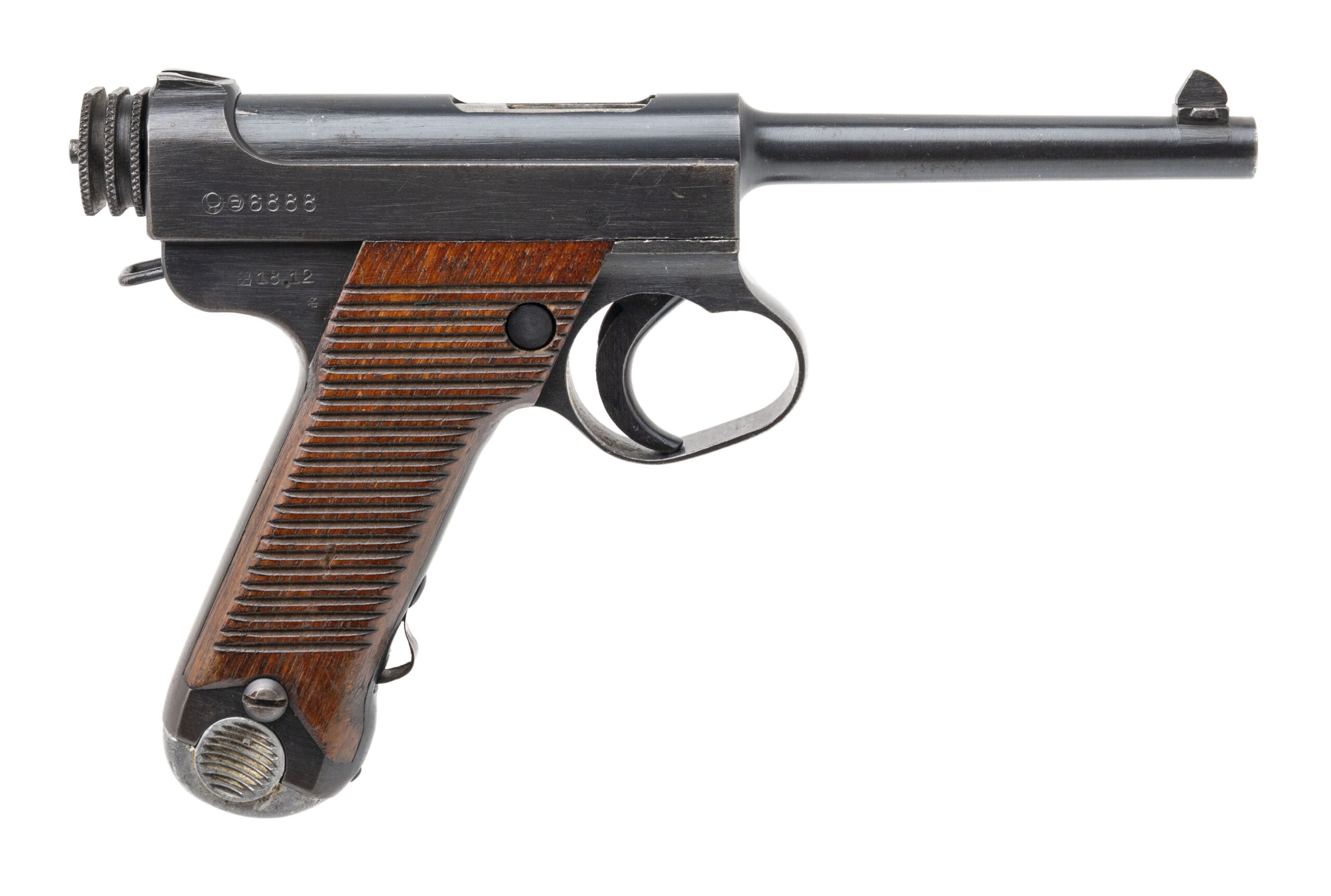 WWII Japanese Nambu Type 14 Pistol 8x22mm, Nagoya Toriimatsu 2nd Series, Large Trigger Guard (L2025-09724)