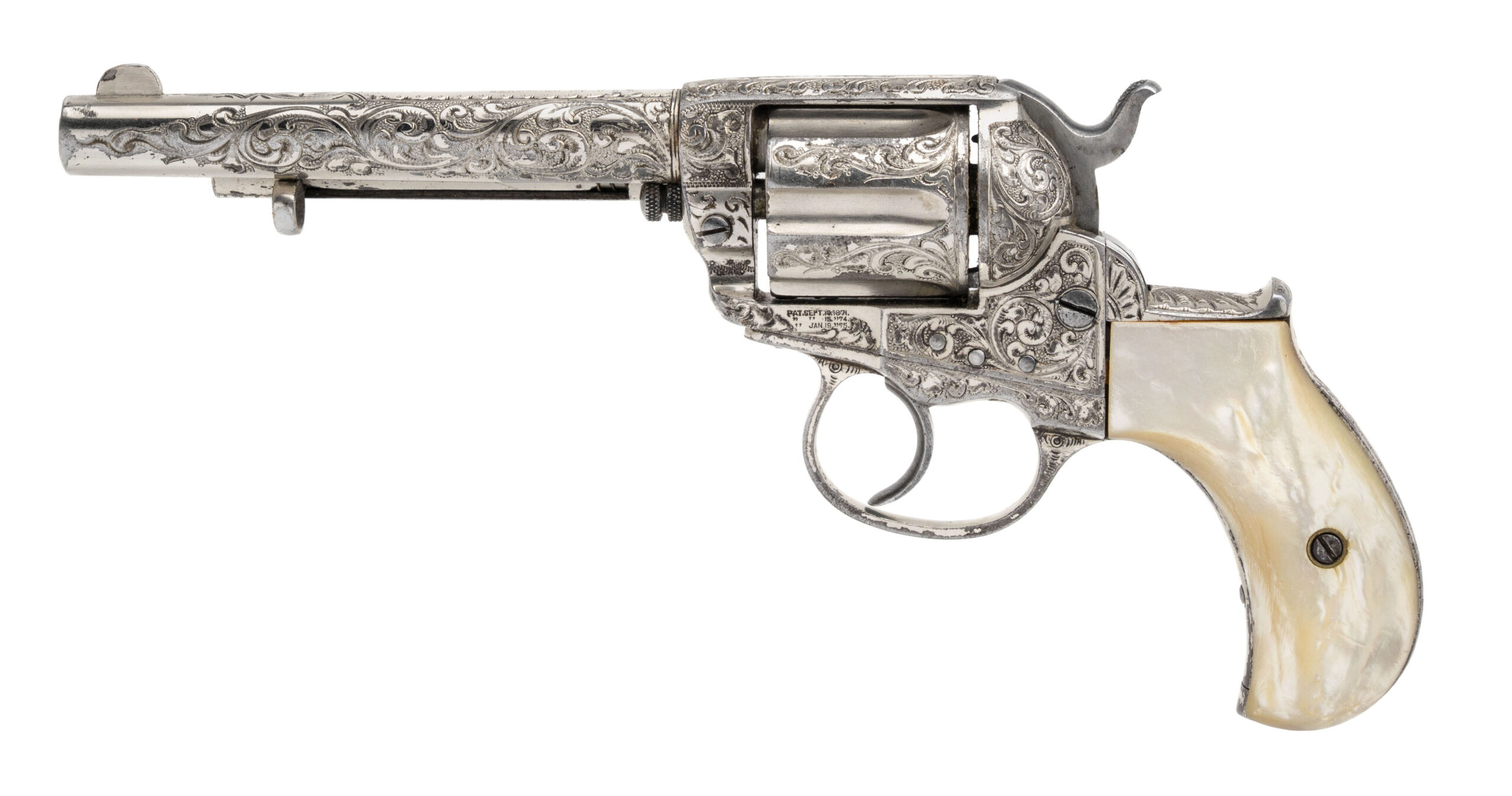 Fantastic New York Engraved Colt 1877 Thunderer (50919)