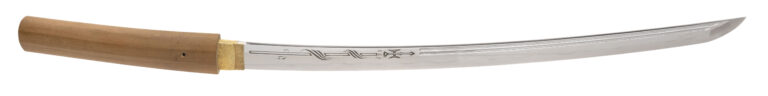 Japanese Katana by Toyozumi Mitsunori — Dated 1984, Horimono, Shira-saya