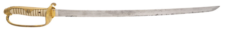 Japanese Katana in Russo- Japanese Mounts w/ Kin Zogan Mei Signed Suke Sada