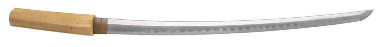 Shin-Shintō Wakizashi Signed Sasamori Masanobu in Shira Saya