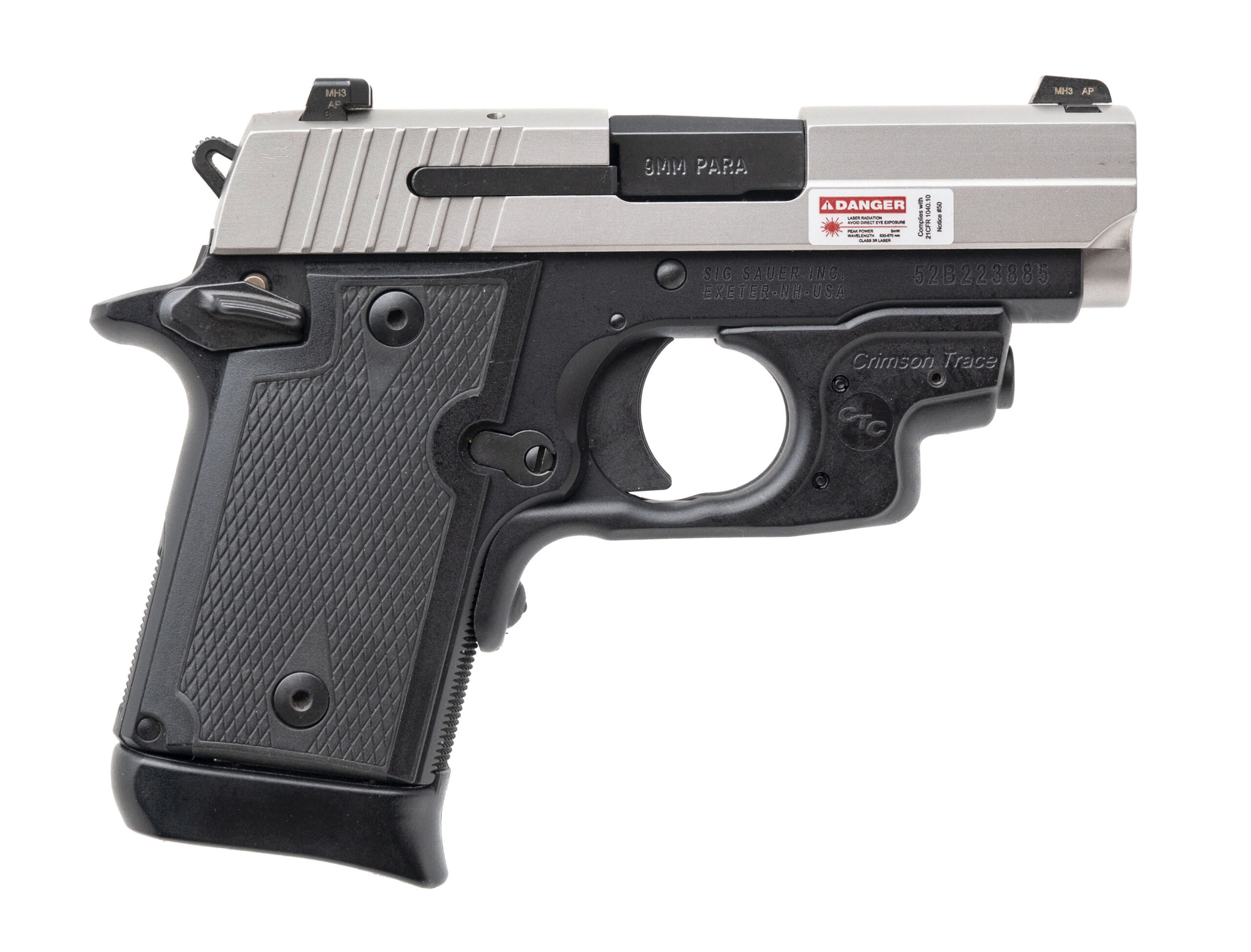 Sig Sauer P938 Pistol 9mm (L2025-10838)