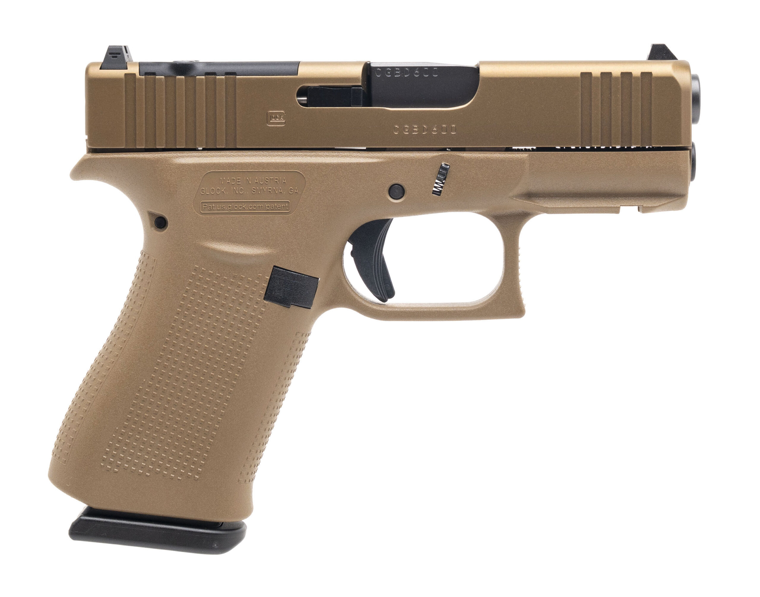 (SN: CGBD600) Glock 43X M.O.S. Pistol 9mm (L2025-10326) NEW