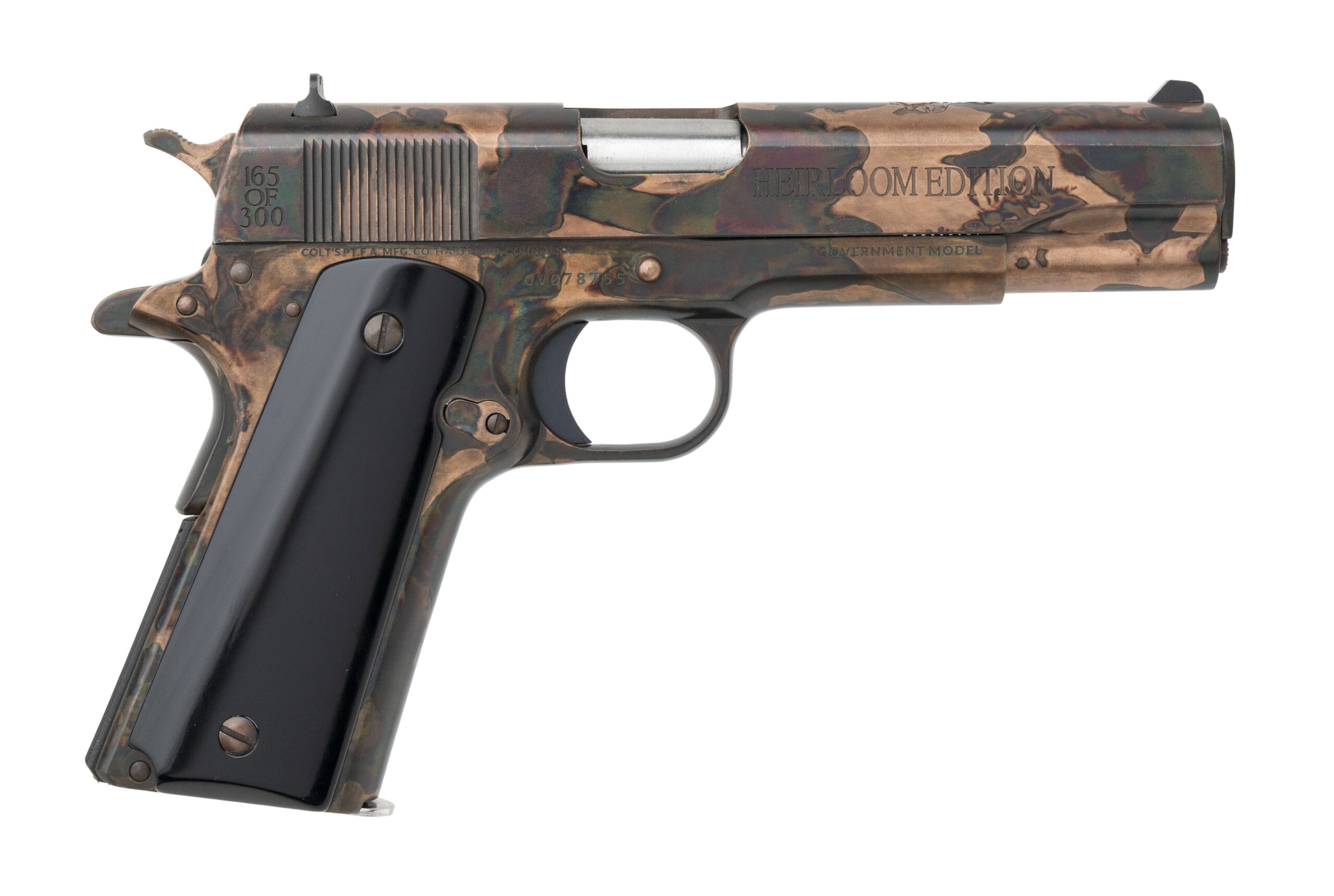 (SN: GV078755) CNC Colt "Heirloom" Government Pistol .38 Super (L2025-10393) NEW