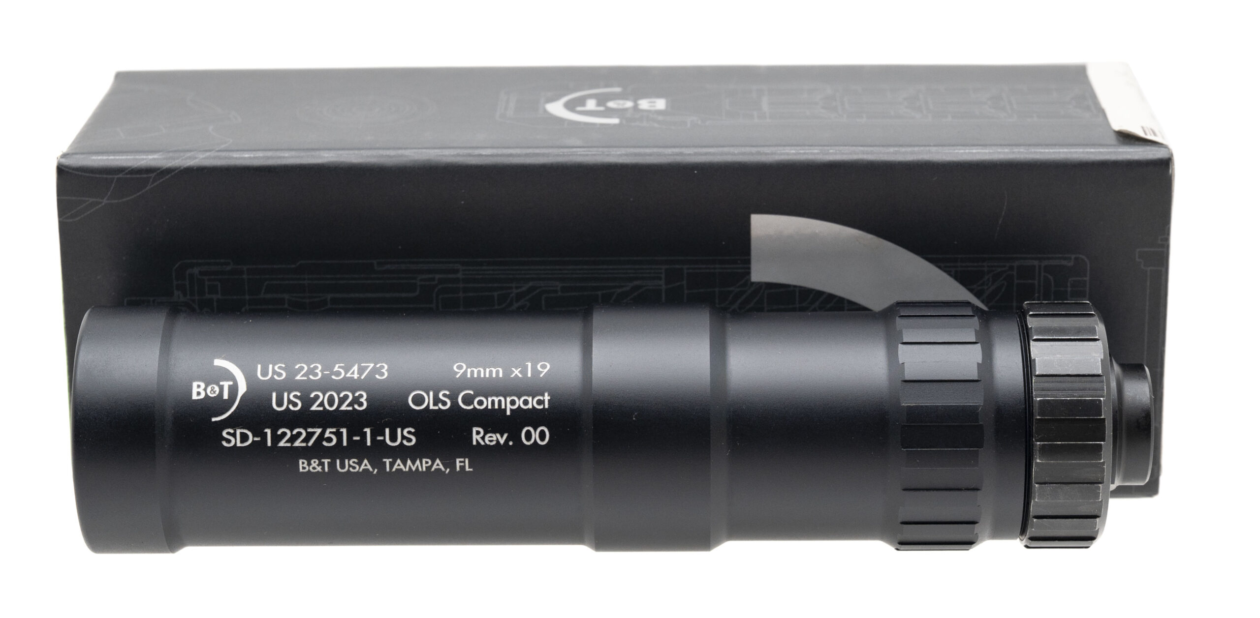 (SN: US23-5473) B&T OLS Compact Suppressor 9mm (2023-06367) NEW