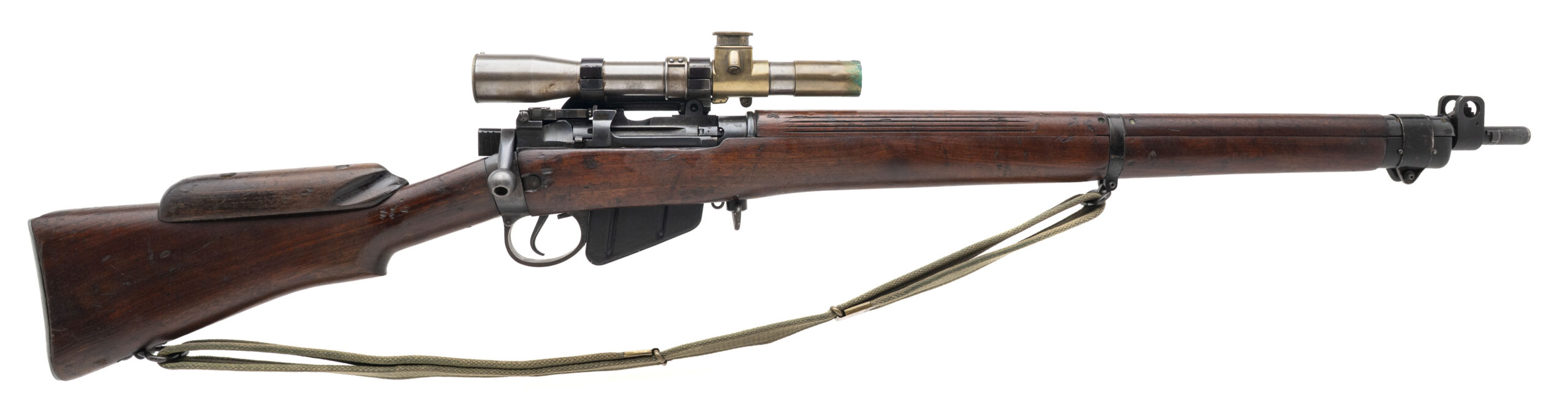 WWII British Lee-Enfield No.4 Mk I (T) Sniper Rifle .303 British (L2025-09552)