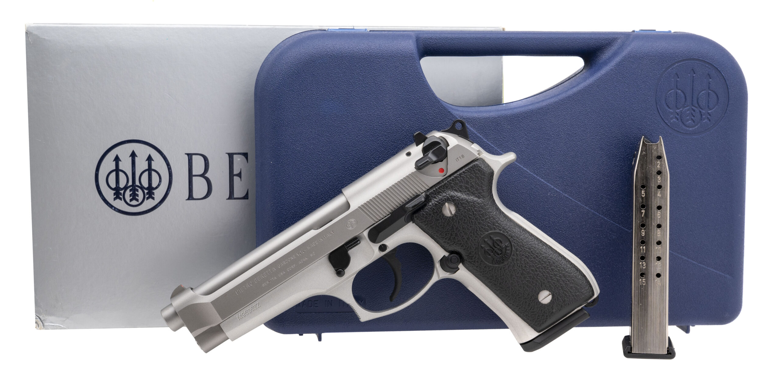 Beretta 92FS Inox Pistol 9mm (L2025-12127) - Collectors Firearms