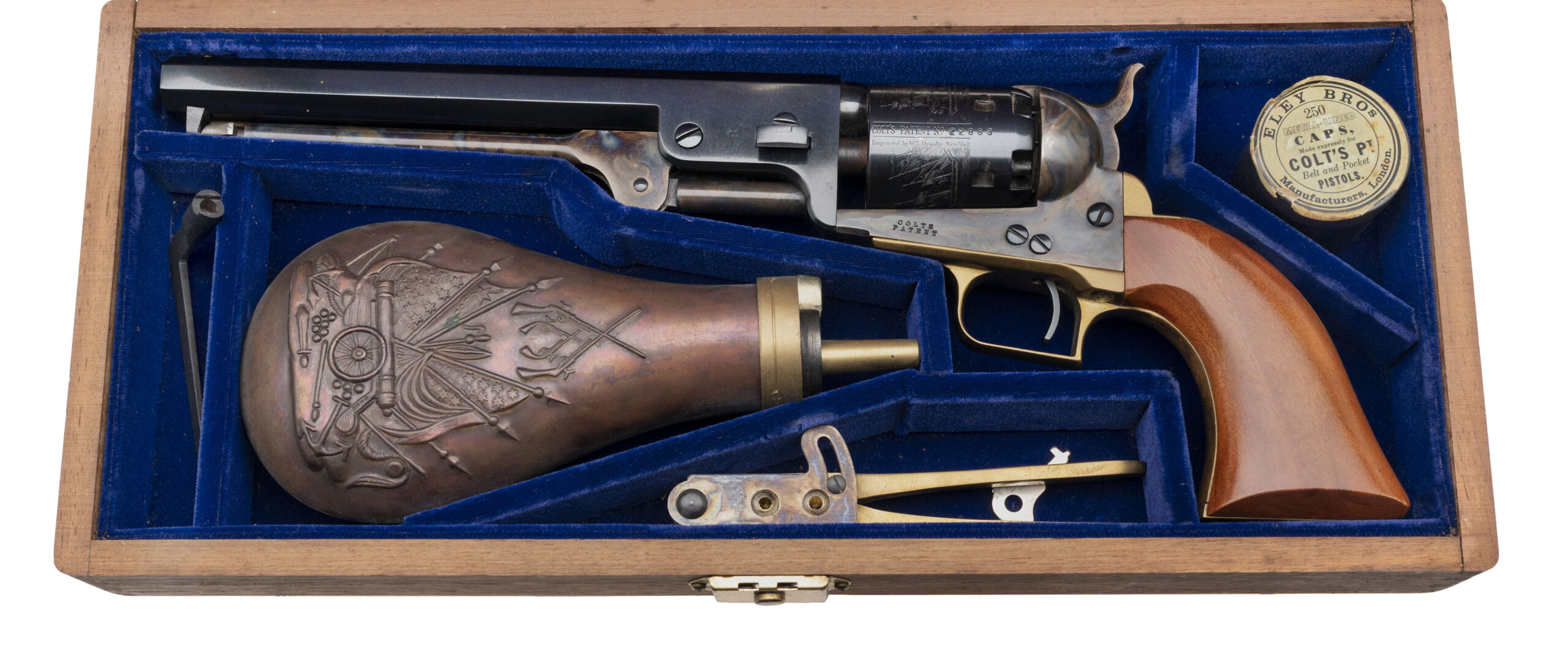 CASED COLT 2ND GEN 1851 NAVY PERCUSSION REVOLVER (57282)