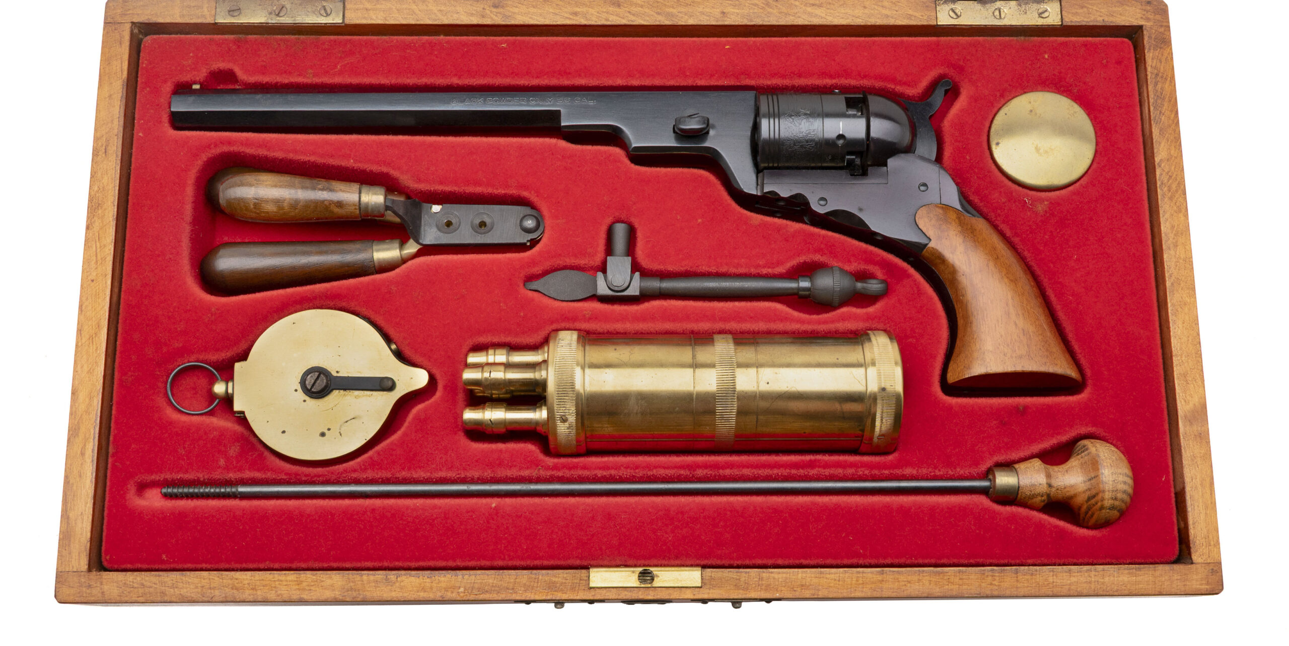 CASED PIETTA COPY OF THE COLT “TEXAS PATTERSON” PERCUSSION REVOLVER .36 CAL (50534)