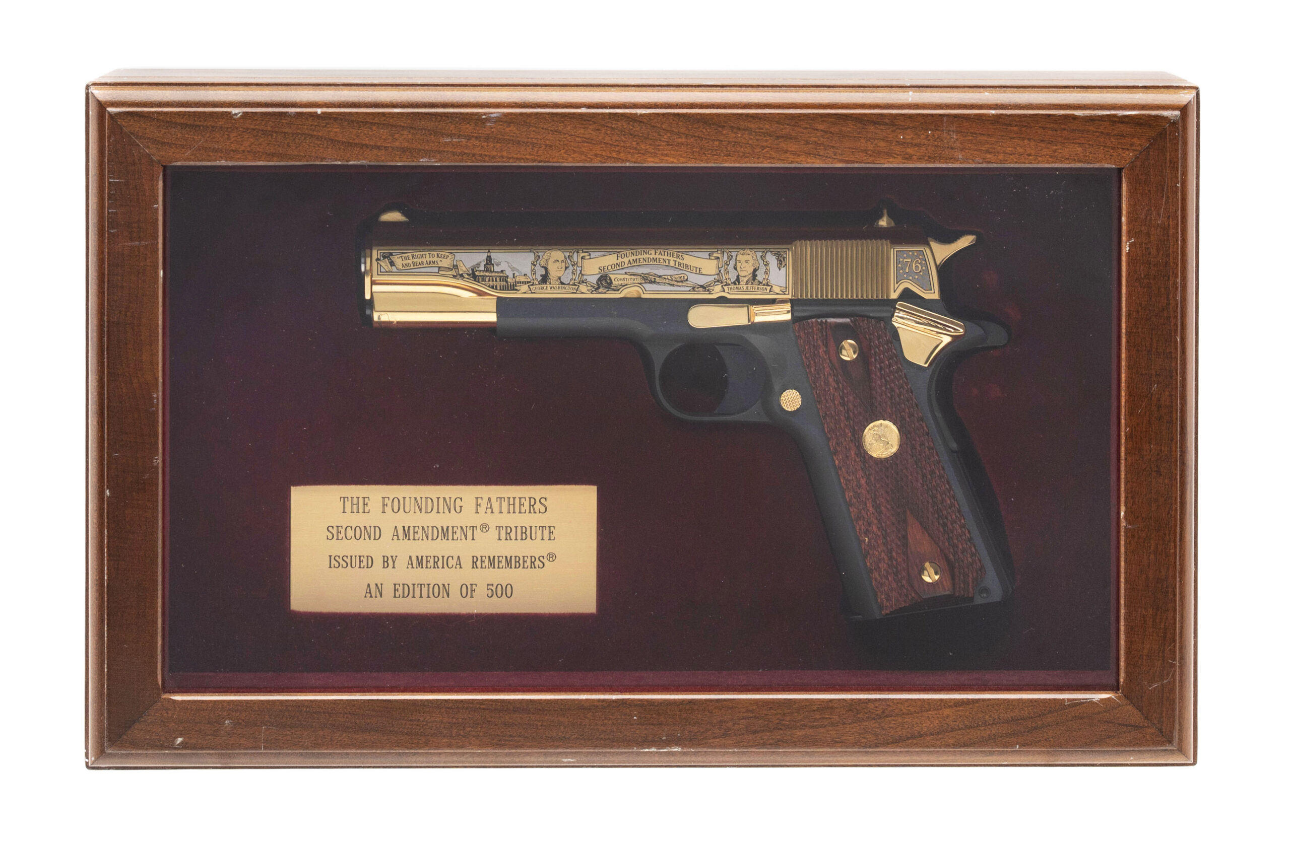COLT 1911 COMMEMORATIVE “FOUNDING FATHERS 2ND AMENDMENT TRIBUTE” PISTOL 45 AUTO (D2025-02295) DTX