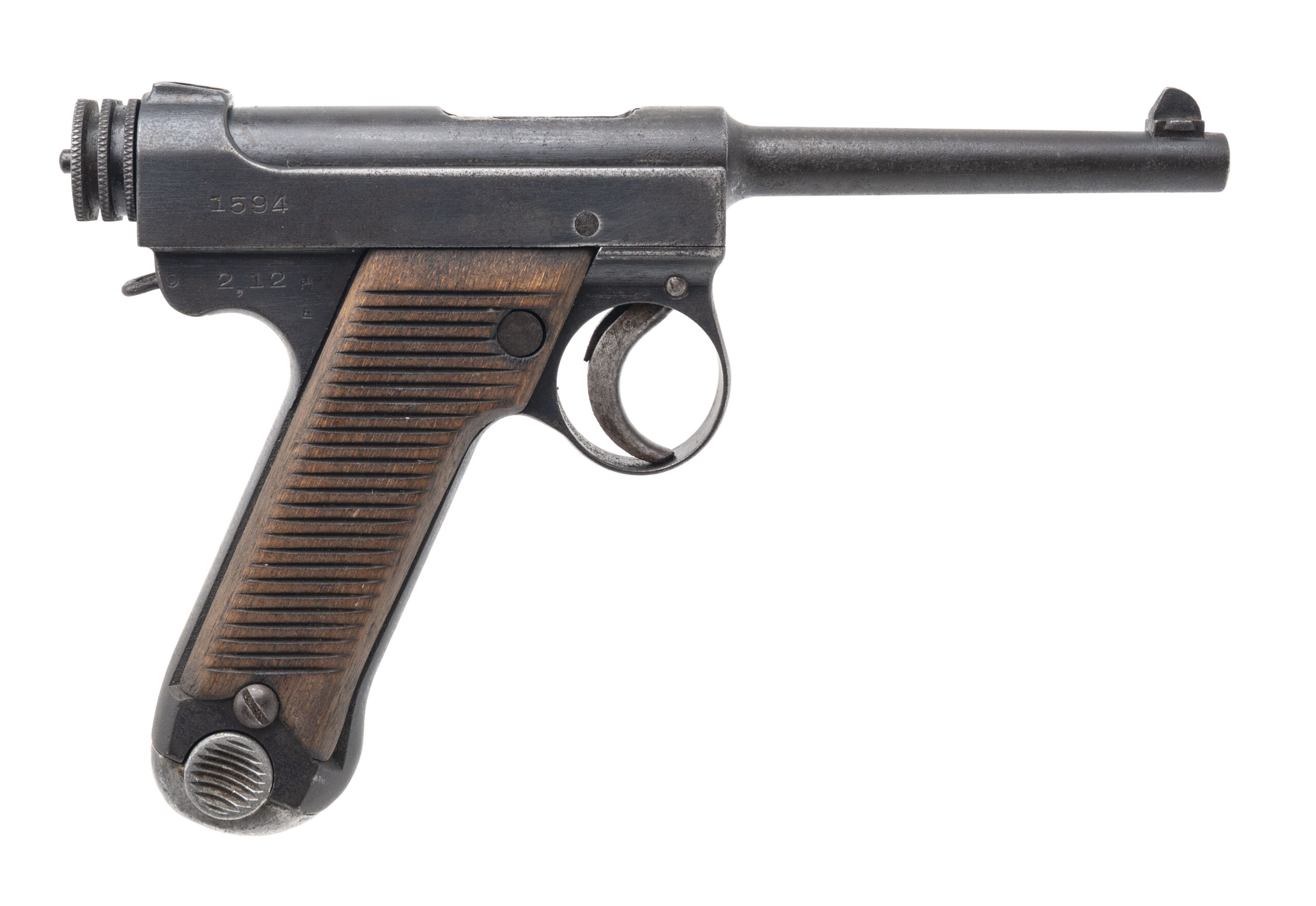 Early Japanese Type 14 Nambu Pistol Chigusa Branch, Nagoya Arsenal 8x22mm Nambu (L2025-10999)