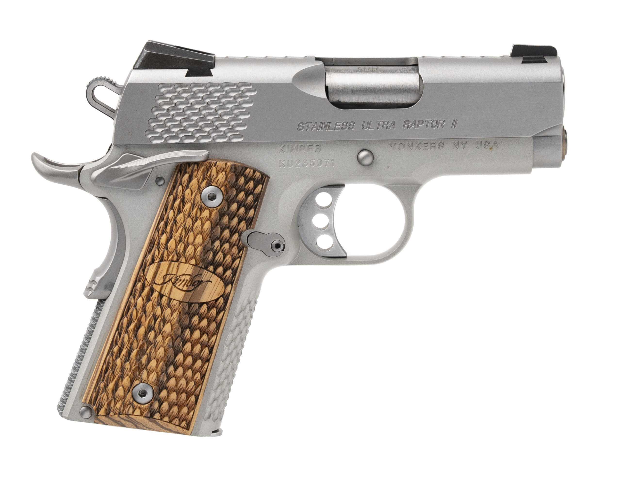 Kimber Custom Shop Stainless Ultra Raptor II Pistol 9mm (L2025-11820)