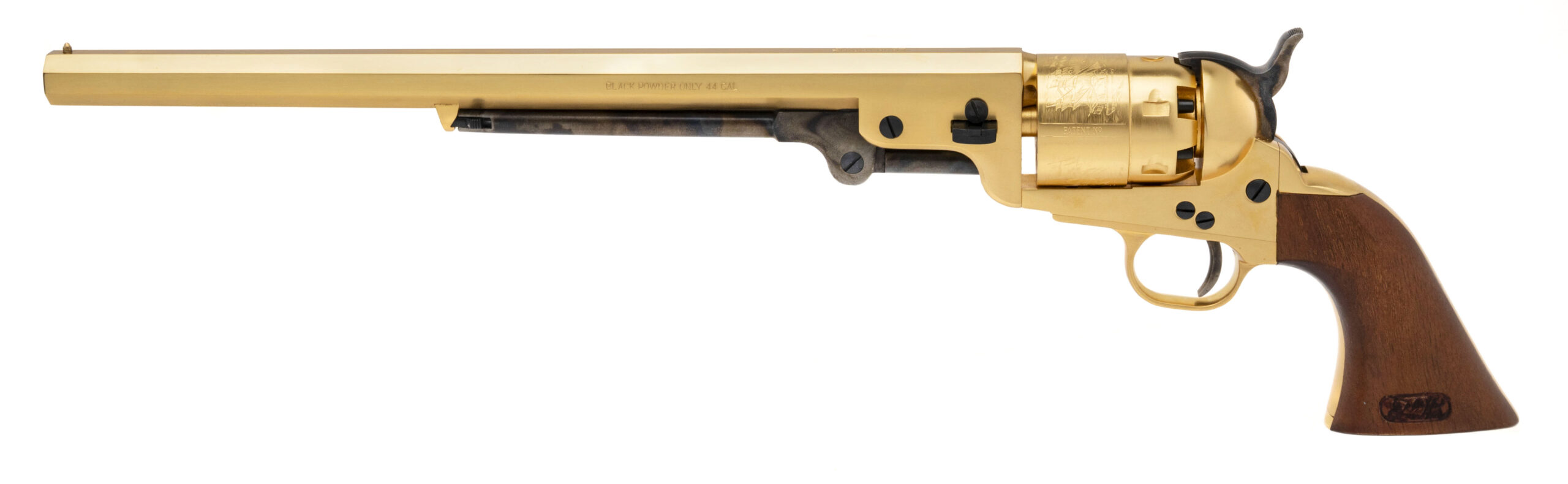 PIETTA 1851 NAVY BRASS CARBINE HARTFORD MODEL "FRISCO TEXAS" COMMEMORATIVE PERCUSSION REVOLVER (49012) DTX
