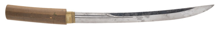 Shinto/Shin-Shinto Wakizashi with Naginata-Naoshi Style Blade in Shira Saya