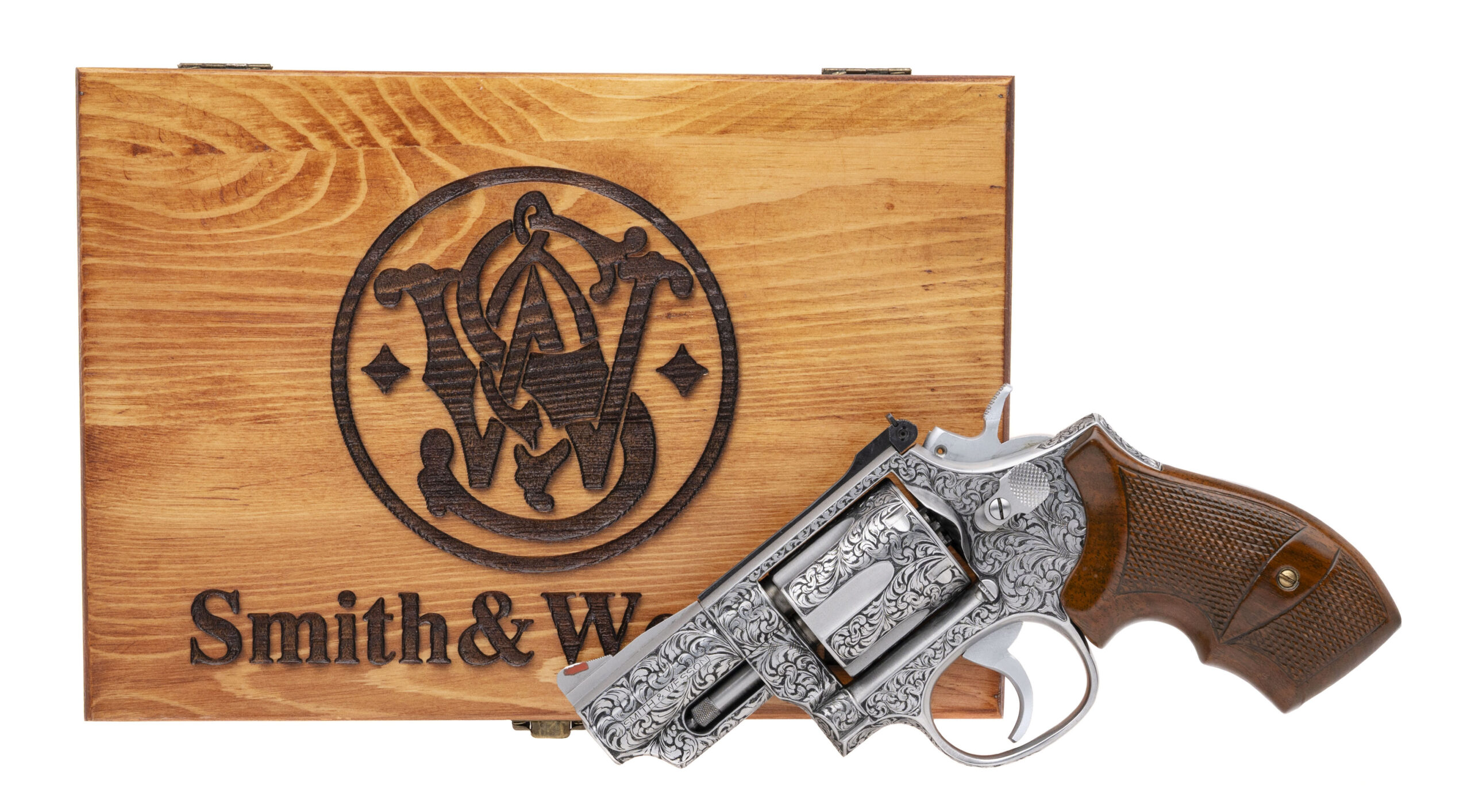 SMITH & WESSON ENGRAVED MODEL 66-2 REVOLVER 357 MAGNUM (L2025-11167)