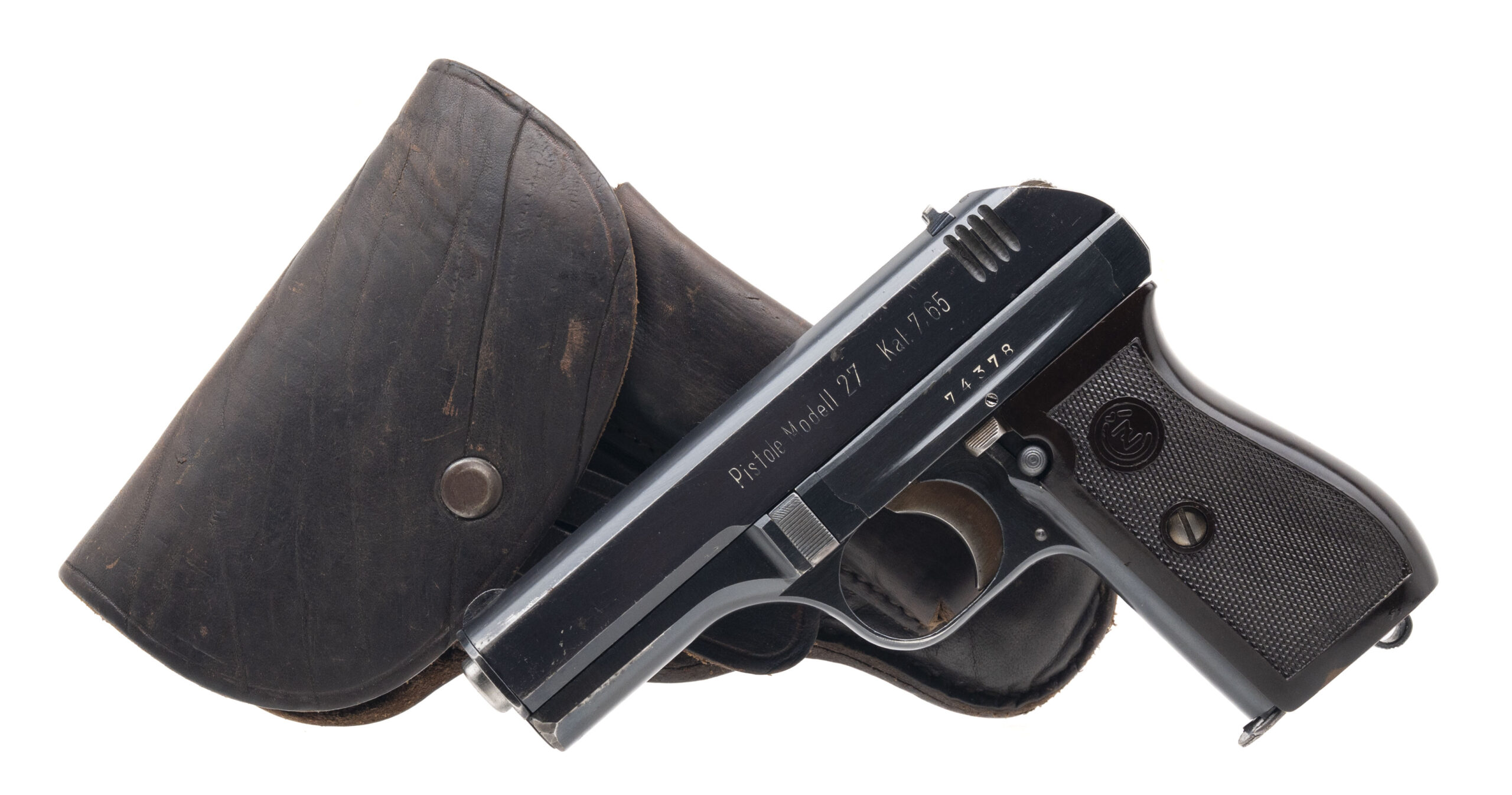 WWII German-Issued CZ 27 Semi-Automatic Pistol 7.65mm (L2025-09625)