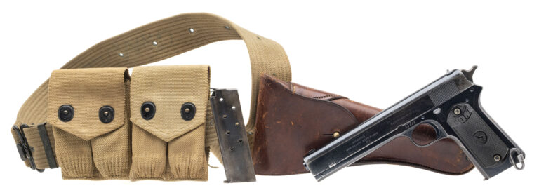 Colt 1902 Military Model W/ Holster & Web Belt