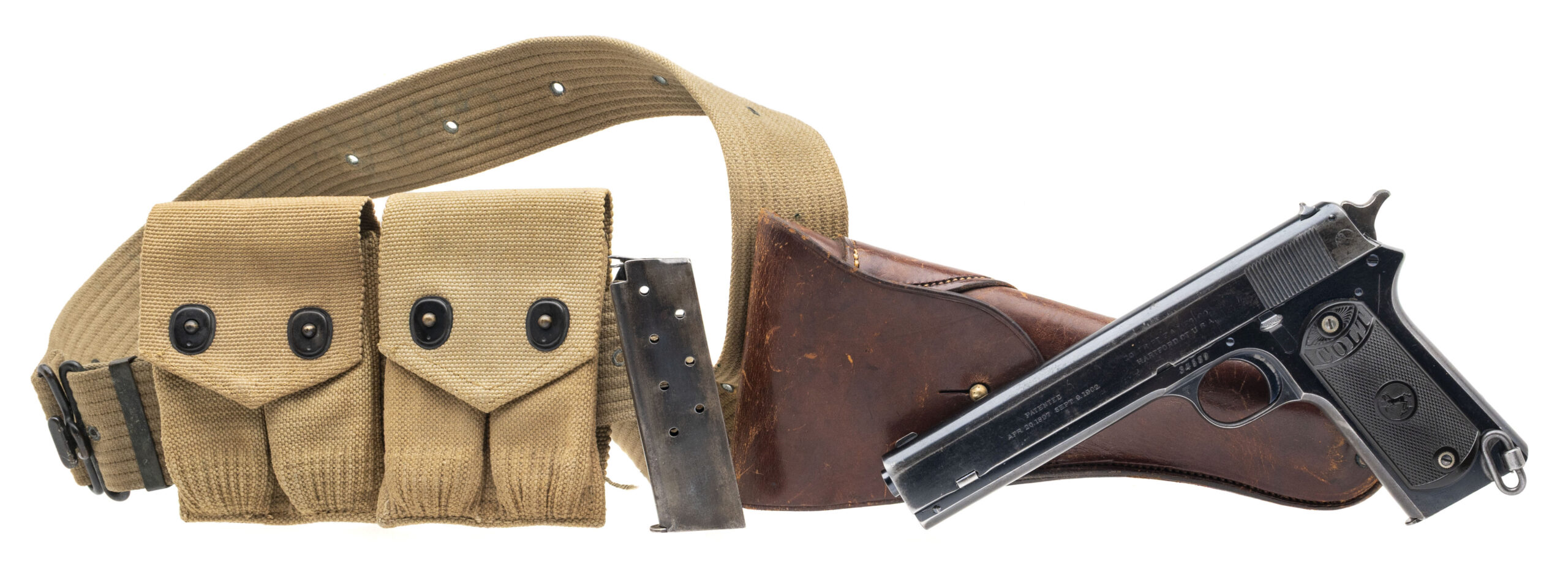 Colt 1902 Military Model W/ Holster & Web Belt (L2025-01029)