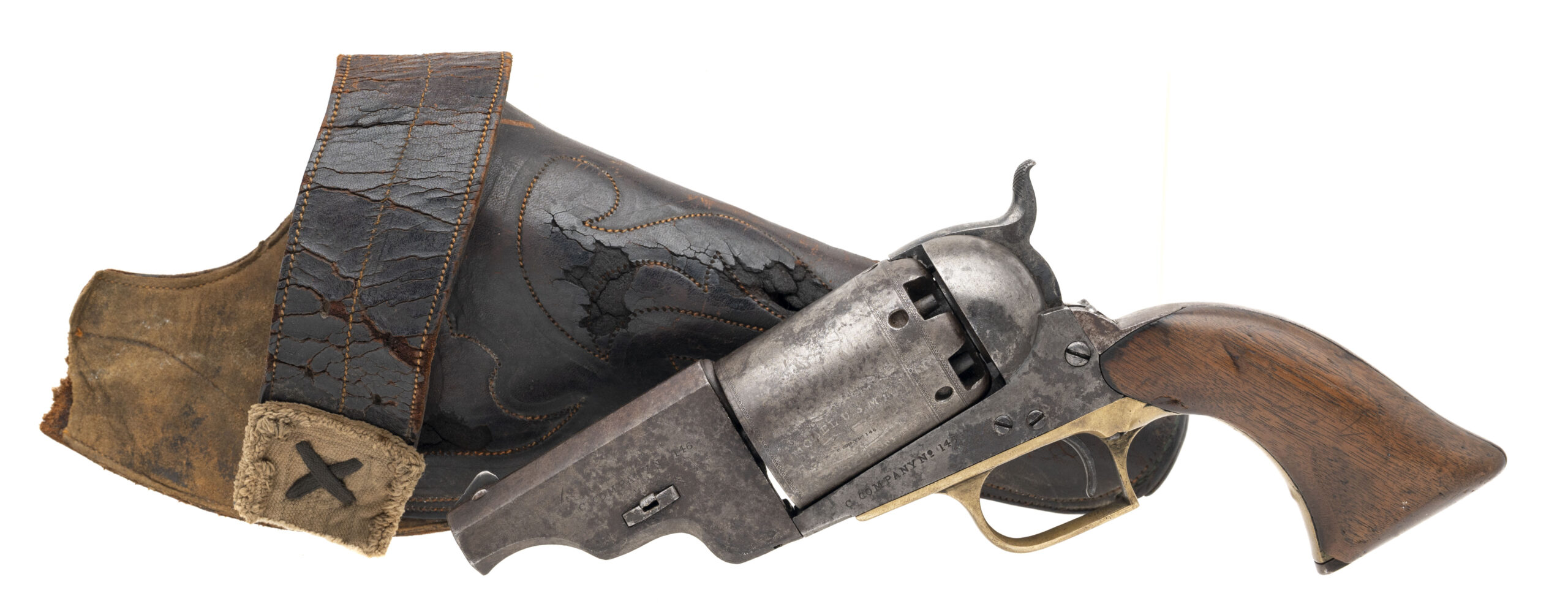 Engraved C Company 146 Colt Walker Model 1847 Revolver (59947)
