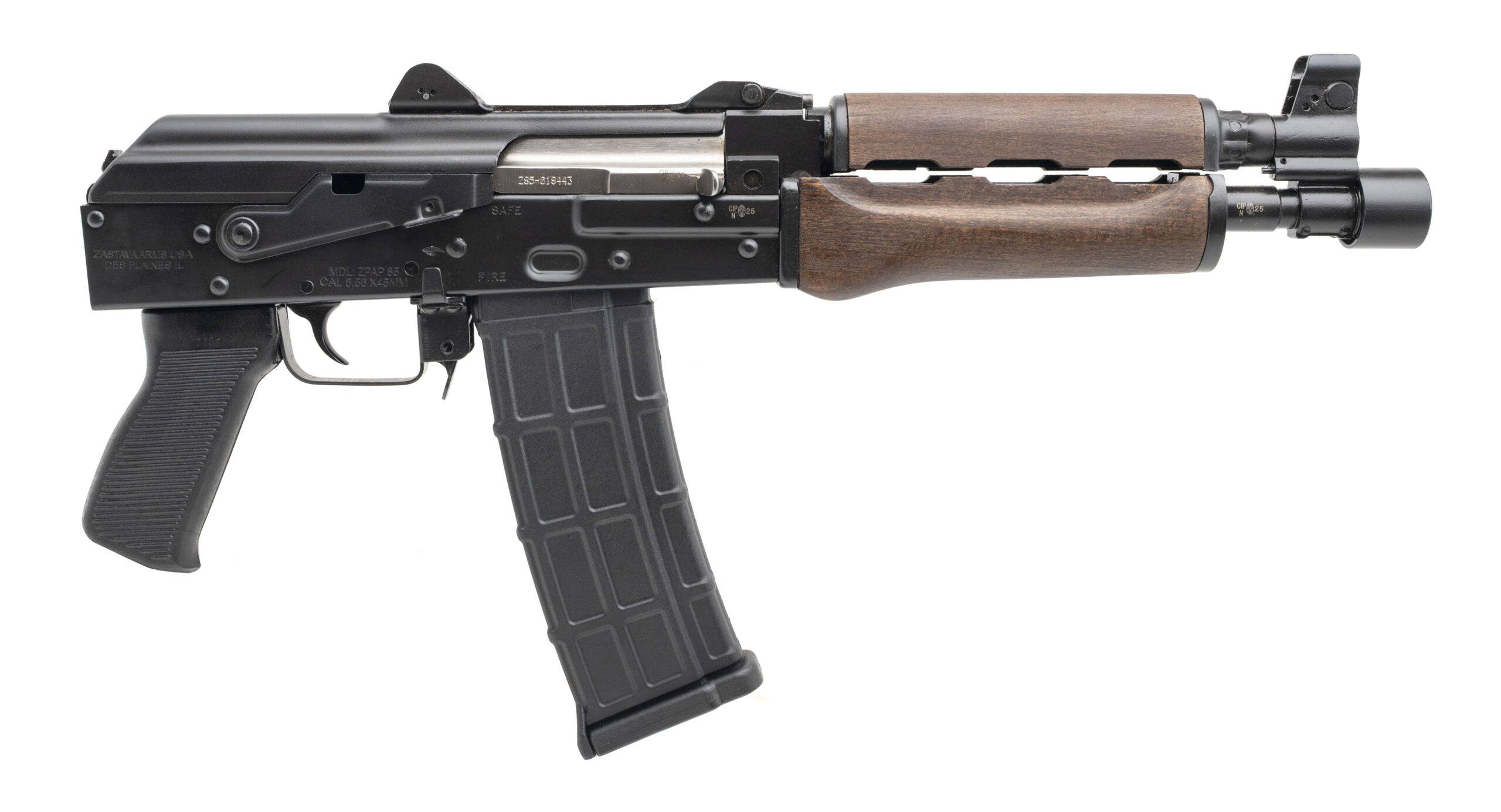(SN: Z85-08443) Zastava ZPAP85 Pistol 5.56 NATO (L2025-13331) NEW