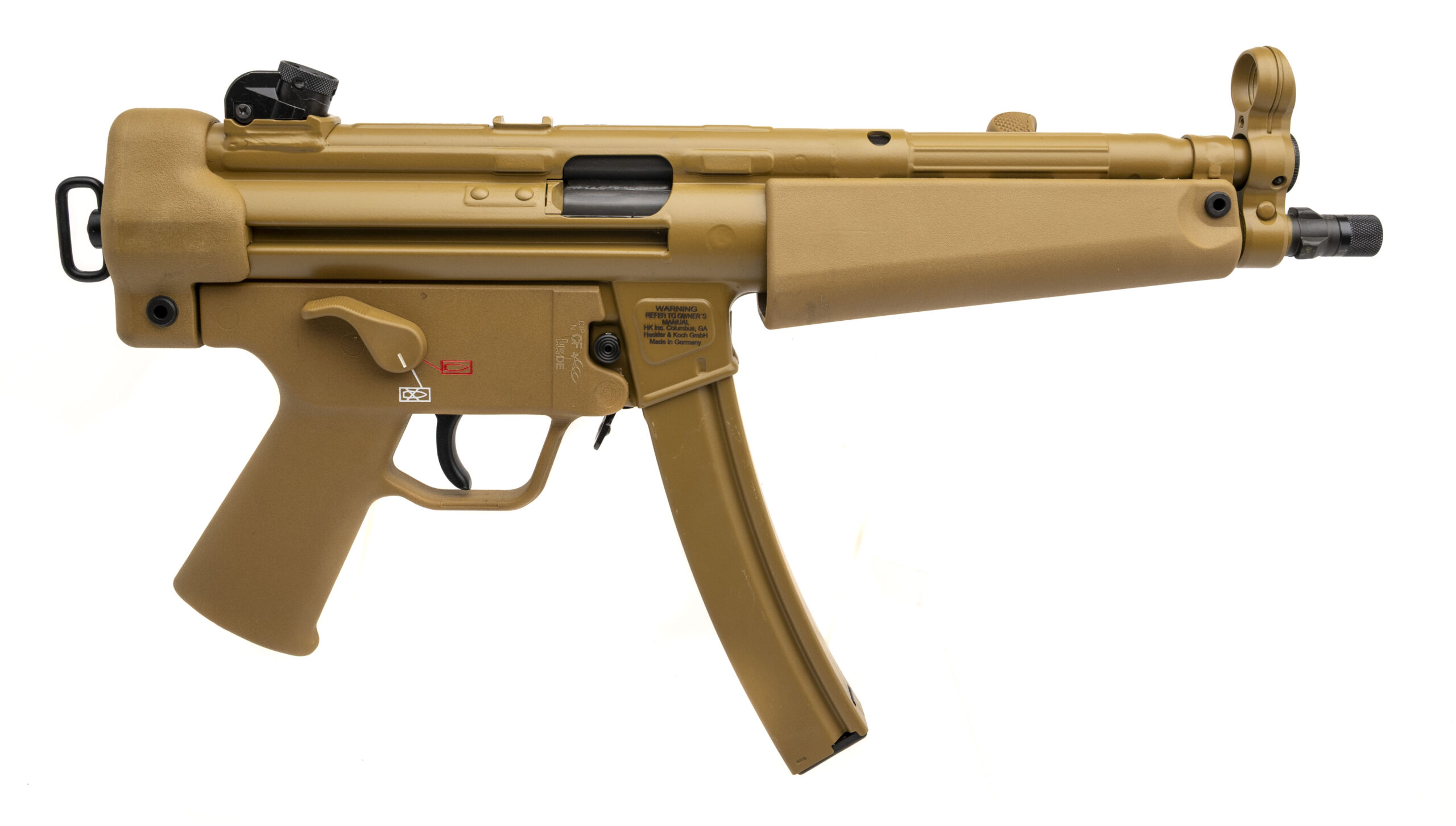 (SN: 271-036386) Heckler & Koch SP5 RAL8000 Pistol 9mm (L2025-14691) NEW