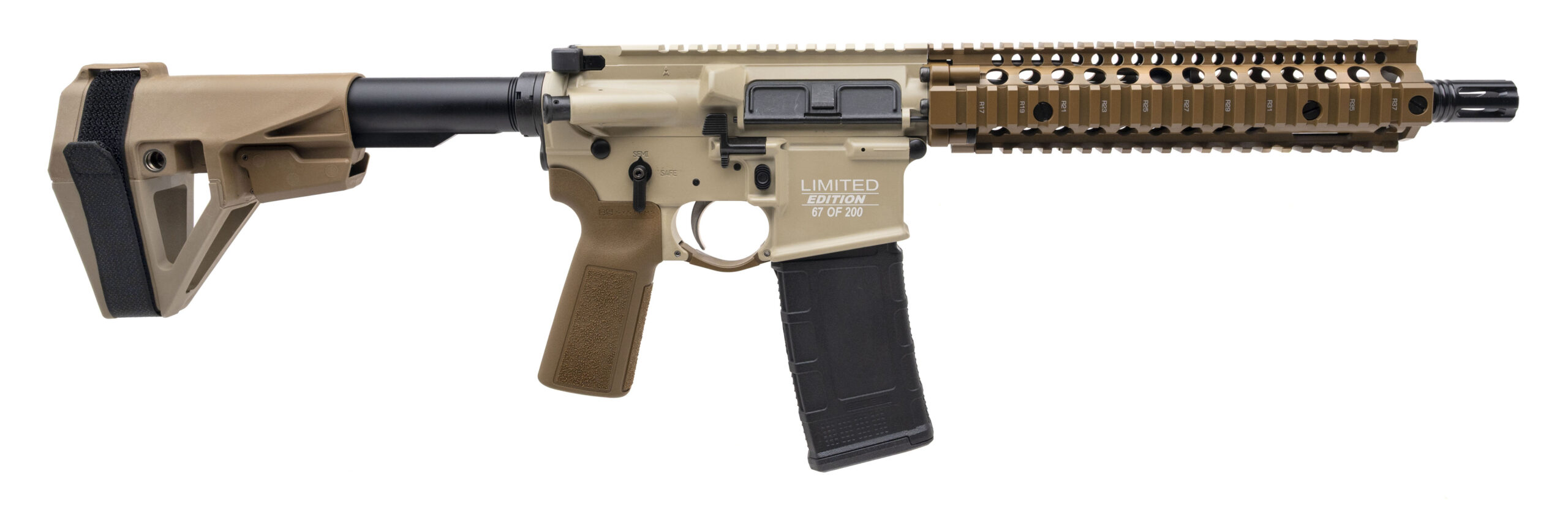 (SN: DD4041881) CNC Daniel Defense MK18 Two Toned Pistol .300 Blackout (L2025-13978) NEW