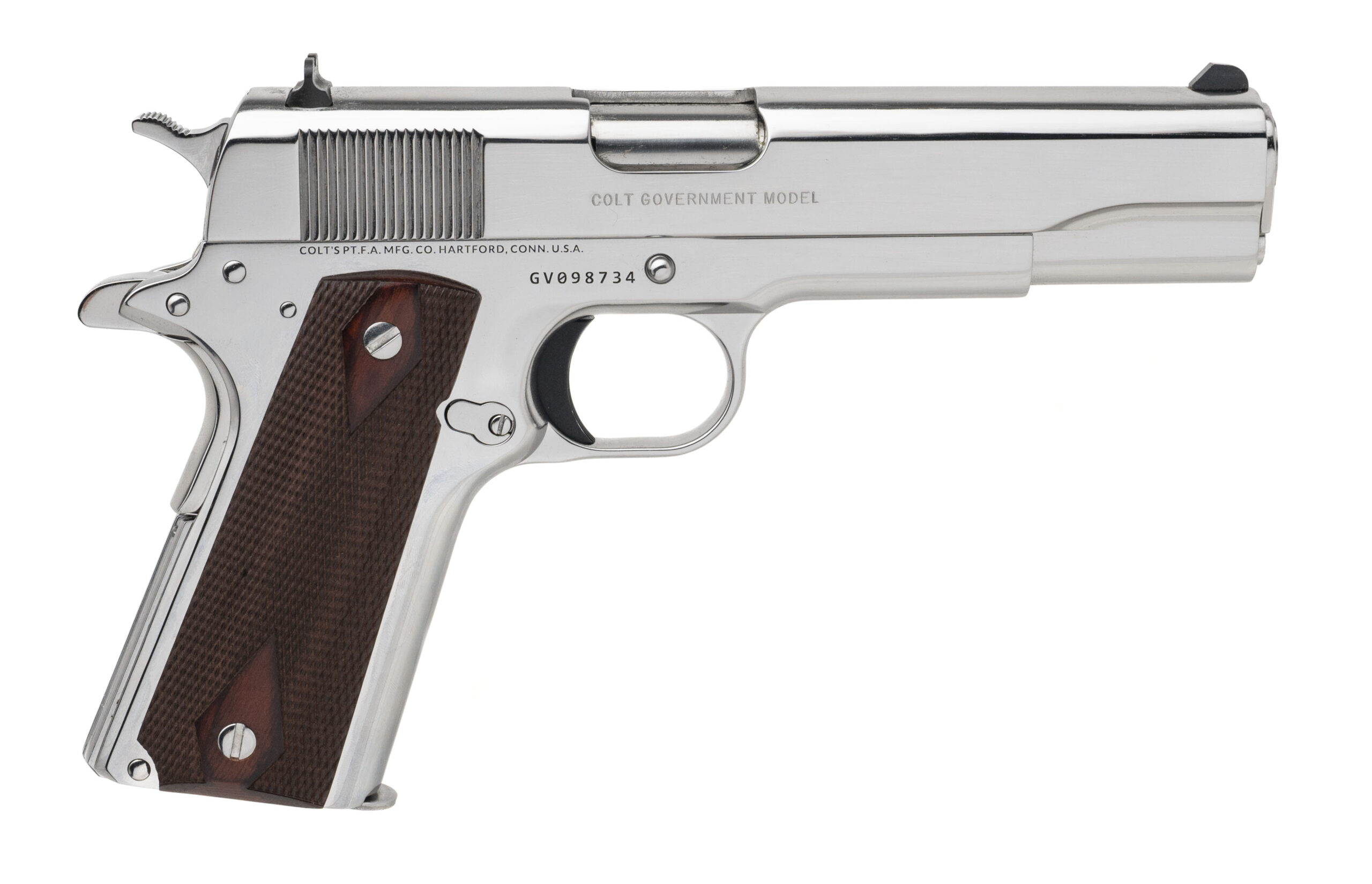 (SN: GV098734) Colt Government Custom Pistol .38 Super (L2025-14026) NEW