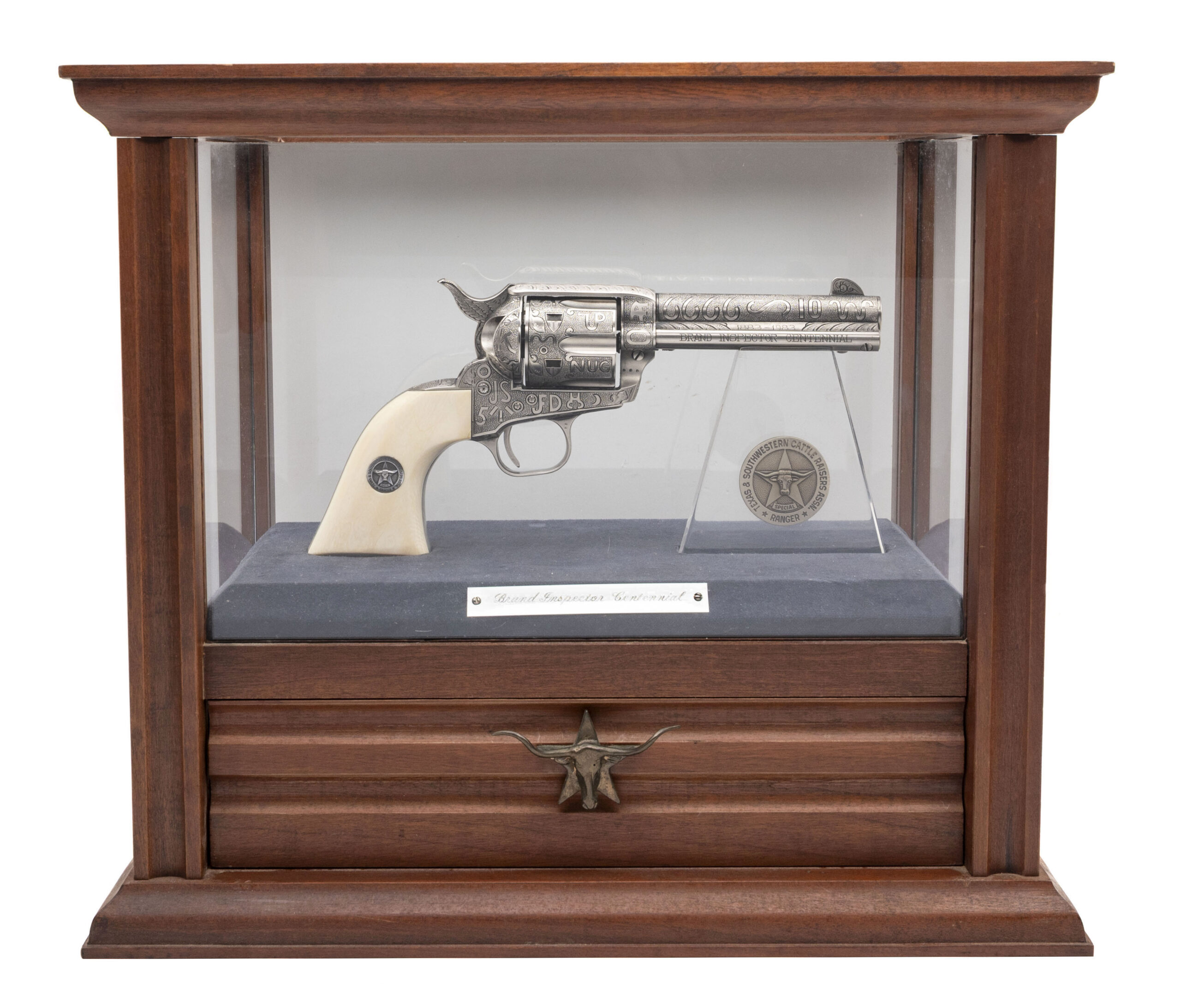 Colt Single Action Army 3rd Gen Weldon Lister Brand Inspector Centennial Commemorative Revolver .45 Colt/.45 ACP (L2026-00859)
