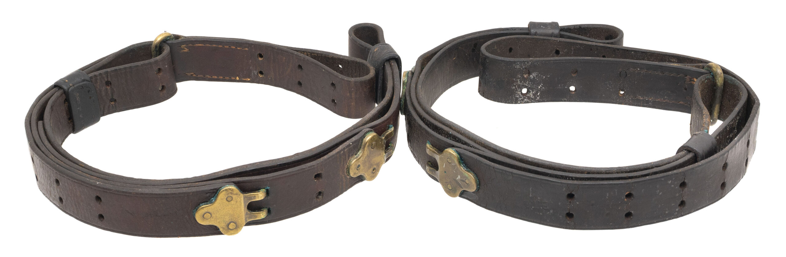 Lot of 2 M1907 leather rifle slings (12317794) Consignment