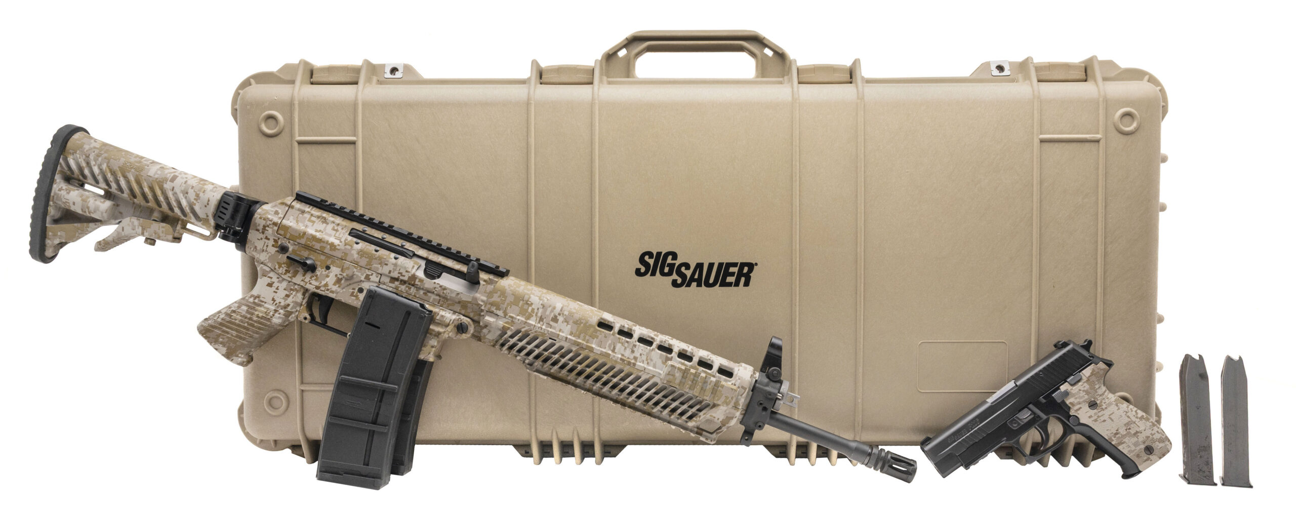 SIG SAUER P226 & SIG556 DIGITAL DESERT CAMO SERIES TWO GUN COMBO 9MM/5.56 NATO (L2026-00453)(L2026-00454)