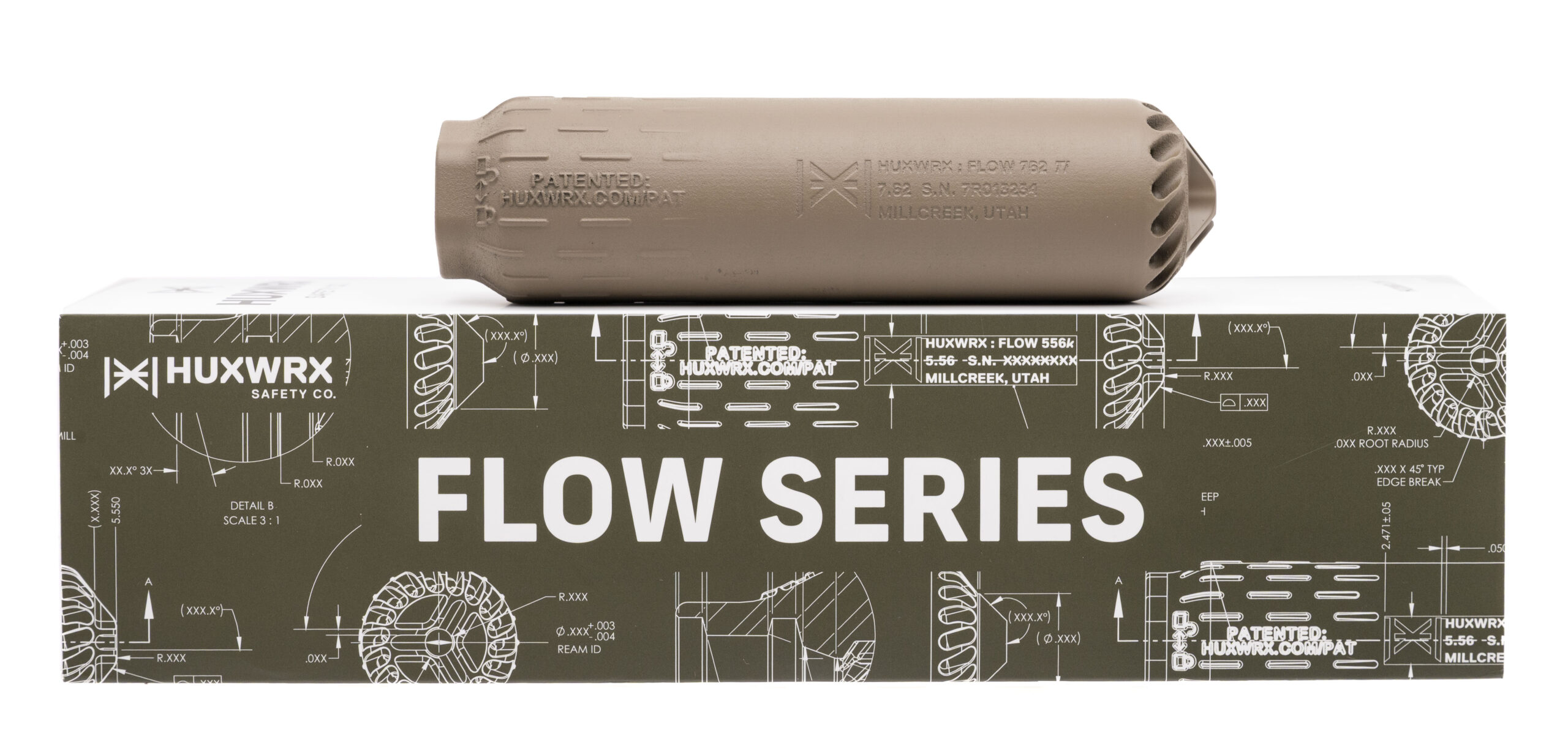 (SN: 7R013234) HUXWRX FLOW 762TI SUPPRESSOR 7.62MM (L2026-00434) NEW