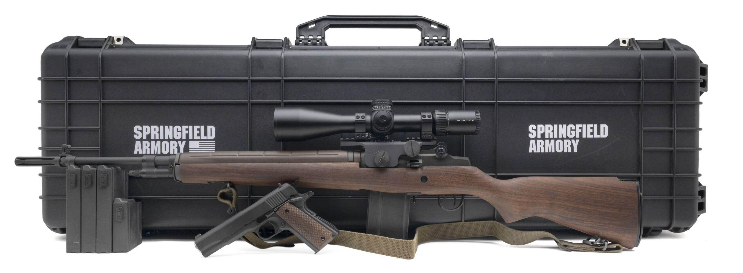 Springfield M1A & Mil-Spec Rifle & Pistol Package 7.62 NATO/.45 Auto (L2025-13547)(L2025-13546)