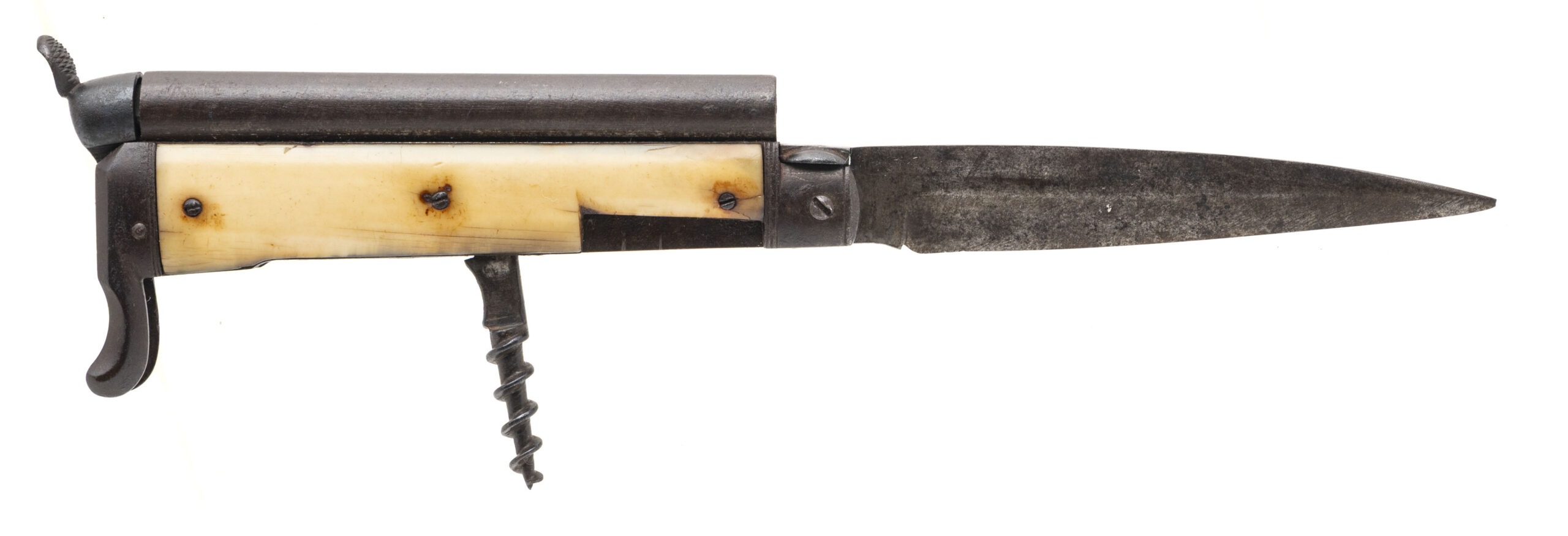 Unmarked Antique Knife Pistol Combo (AH8778)