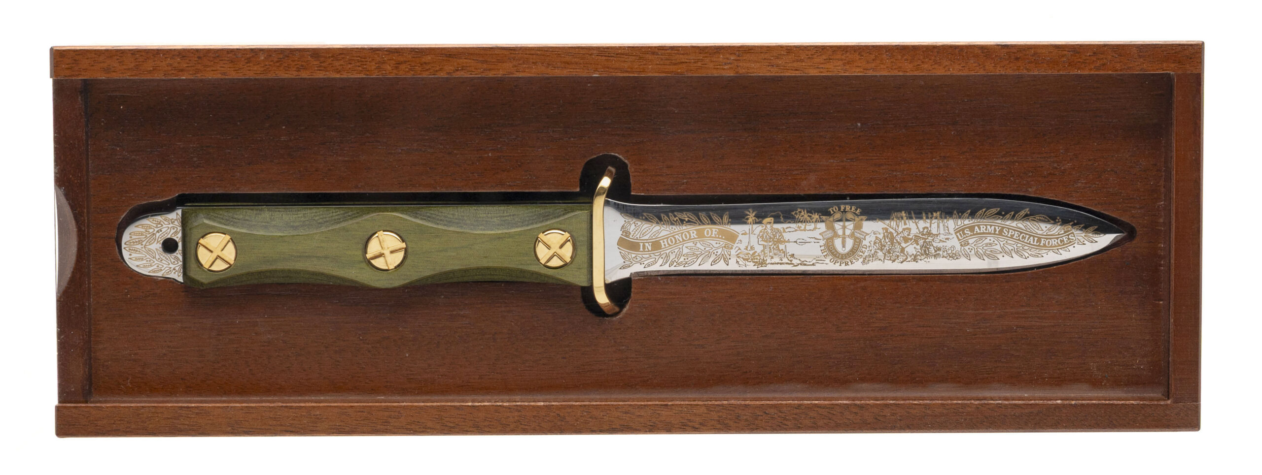 CASED JOHN EK SPECIAL FORCES COMEMORATIVE COMMANDO KNIFE (12341029)